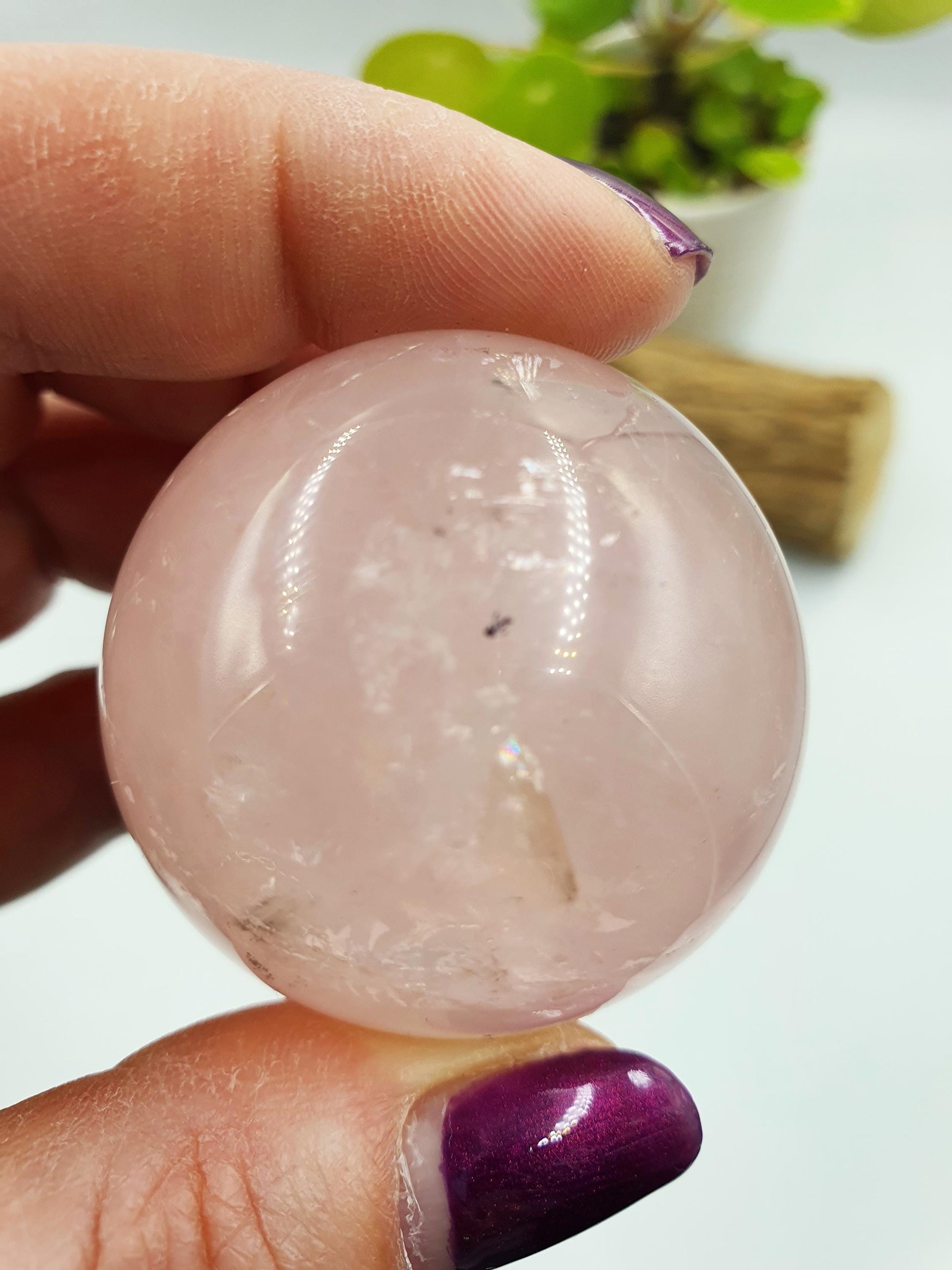 Star Rose Quartz Sphere