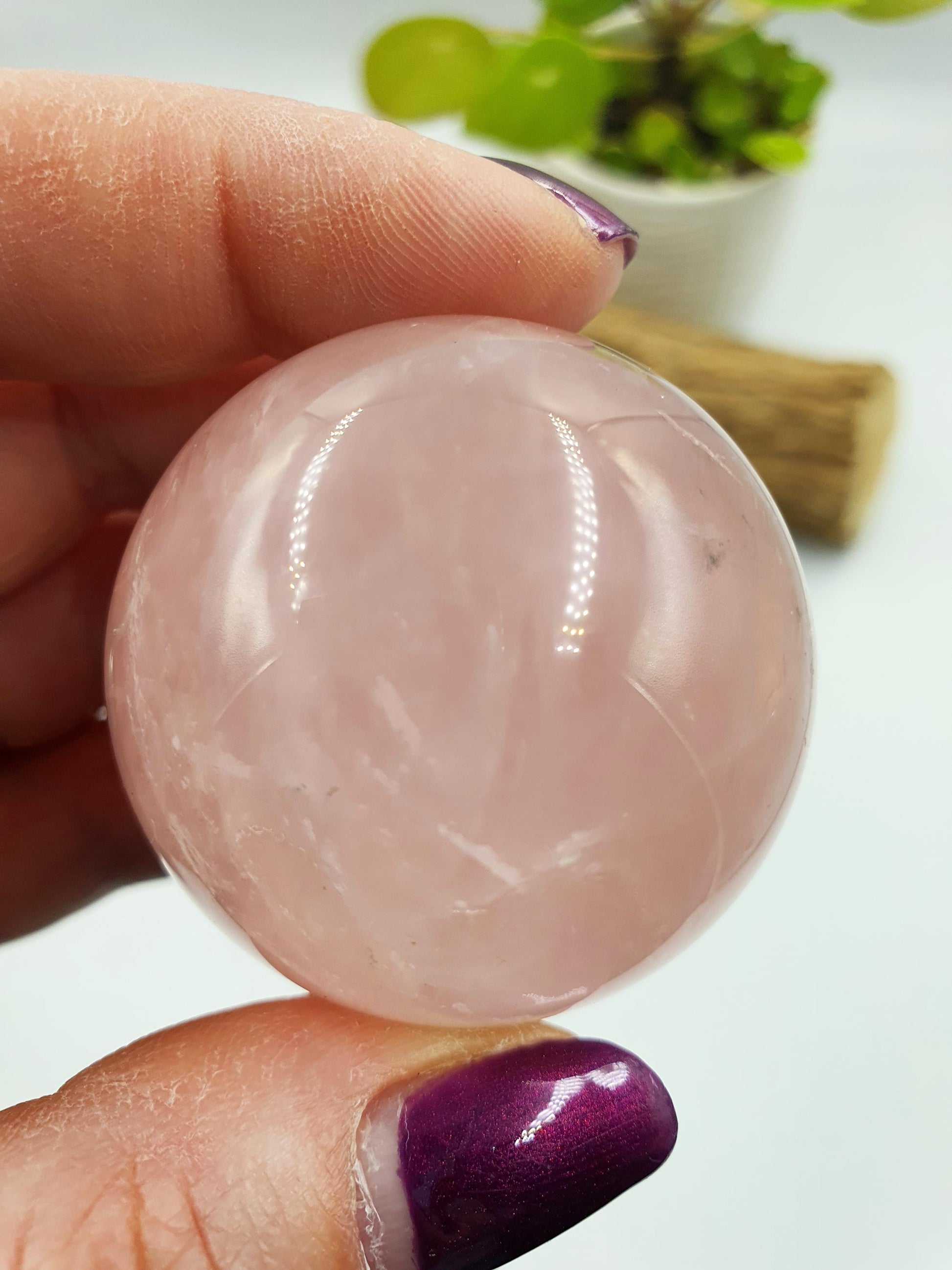 Star Rose Quartz Sphere