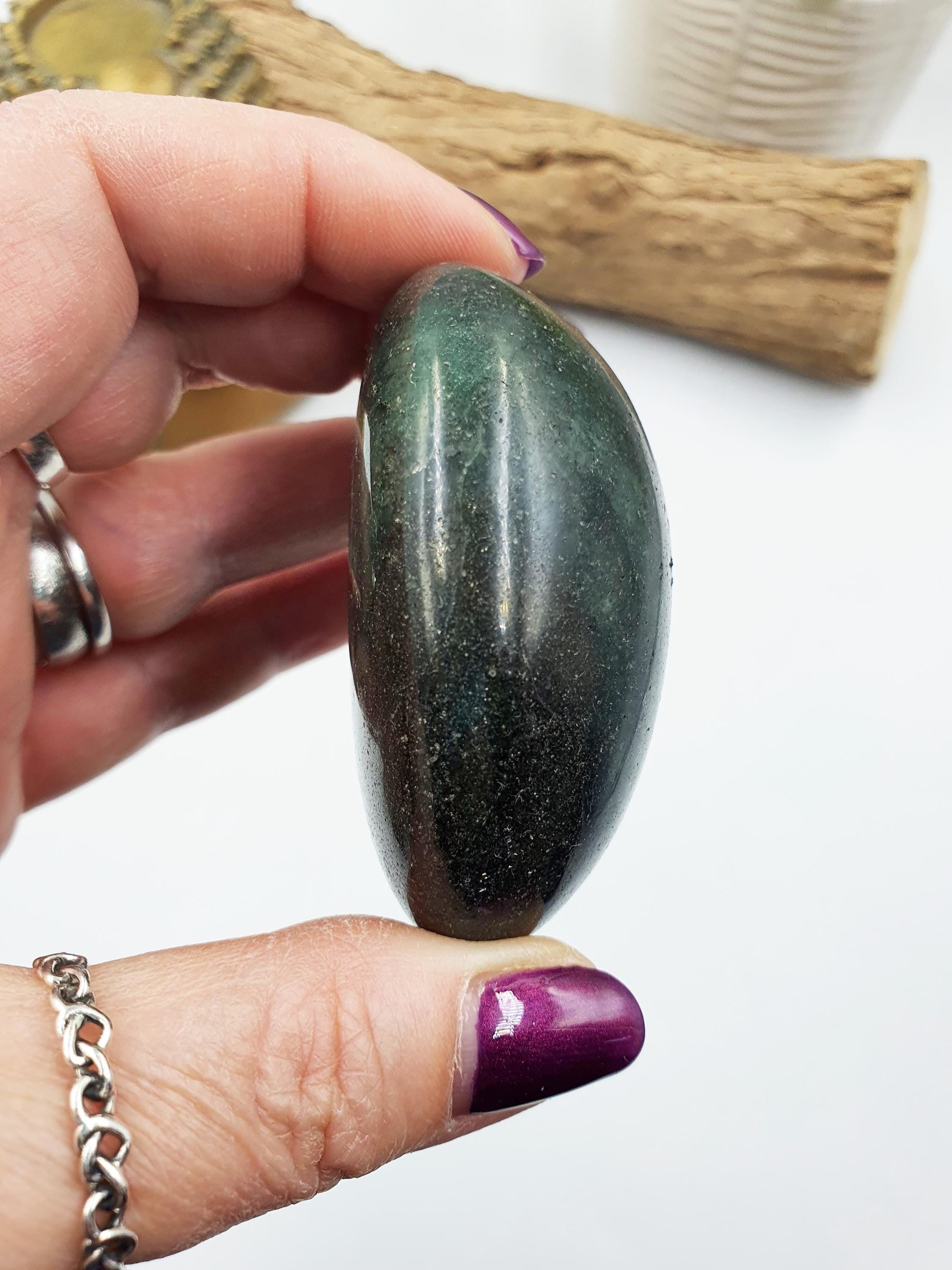 Large Green Fuchsite Palm