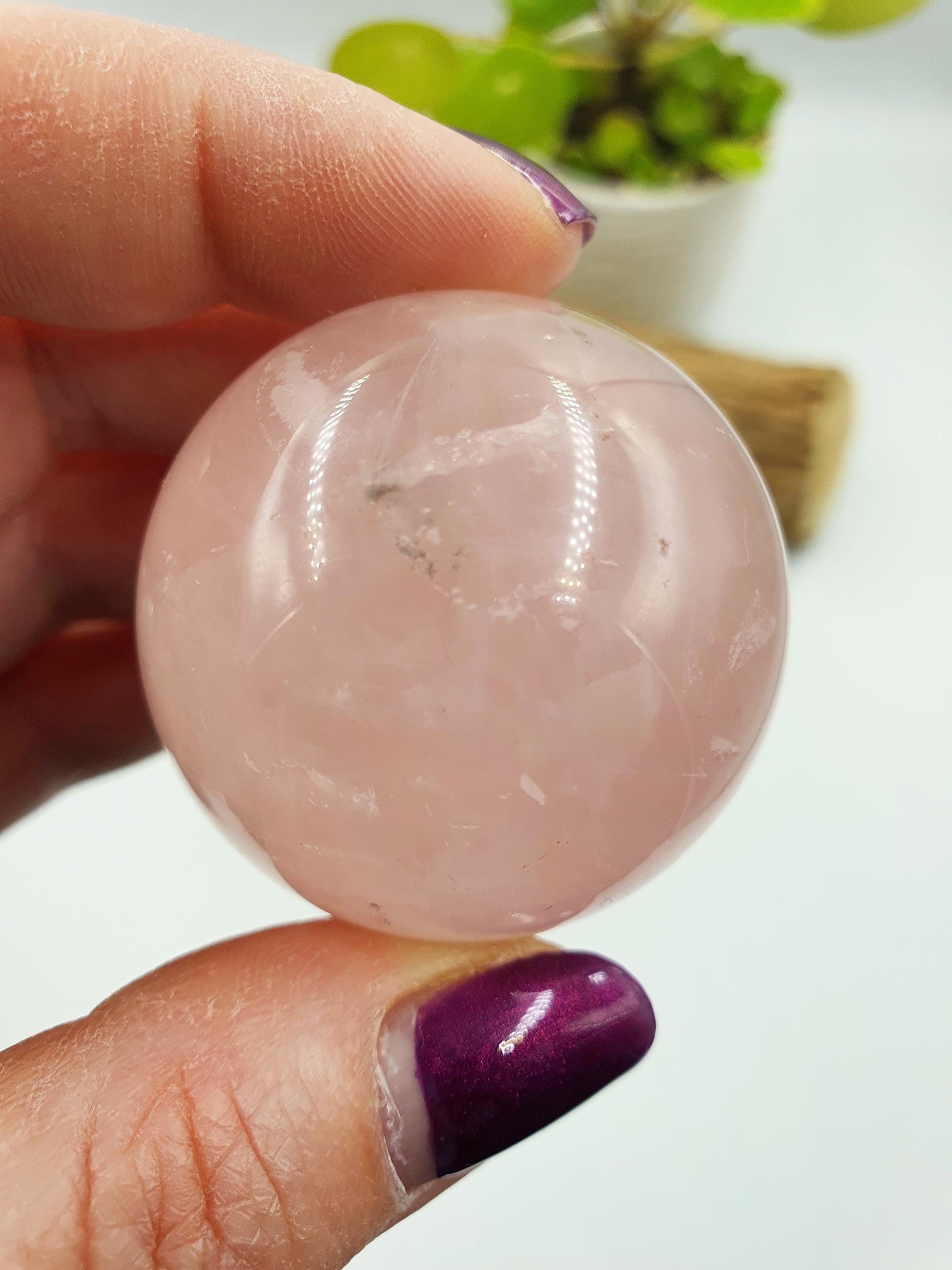 Star Rose Quartz Sphere