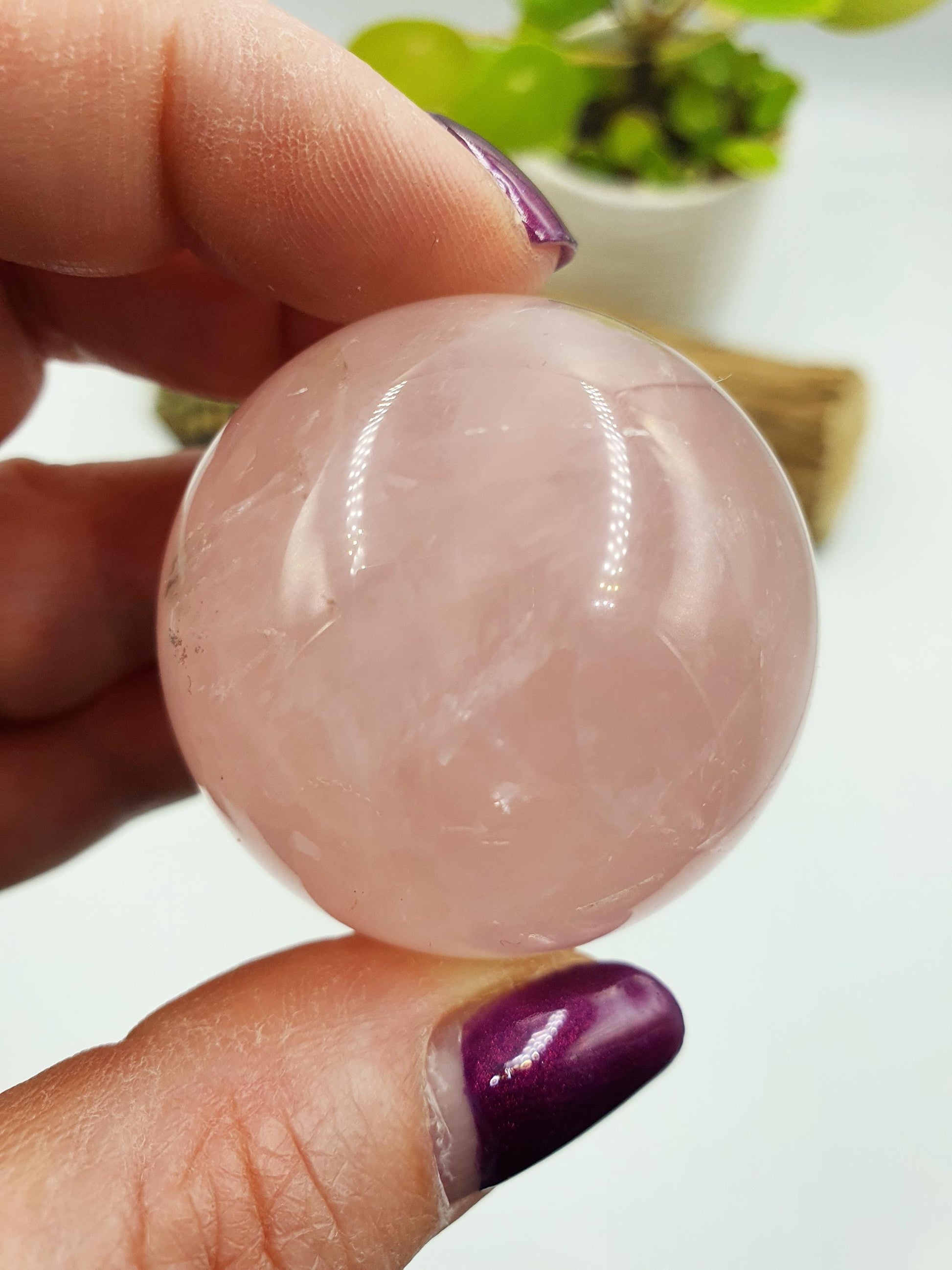 Star Rose Quartz Sphere