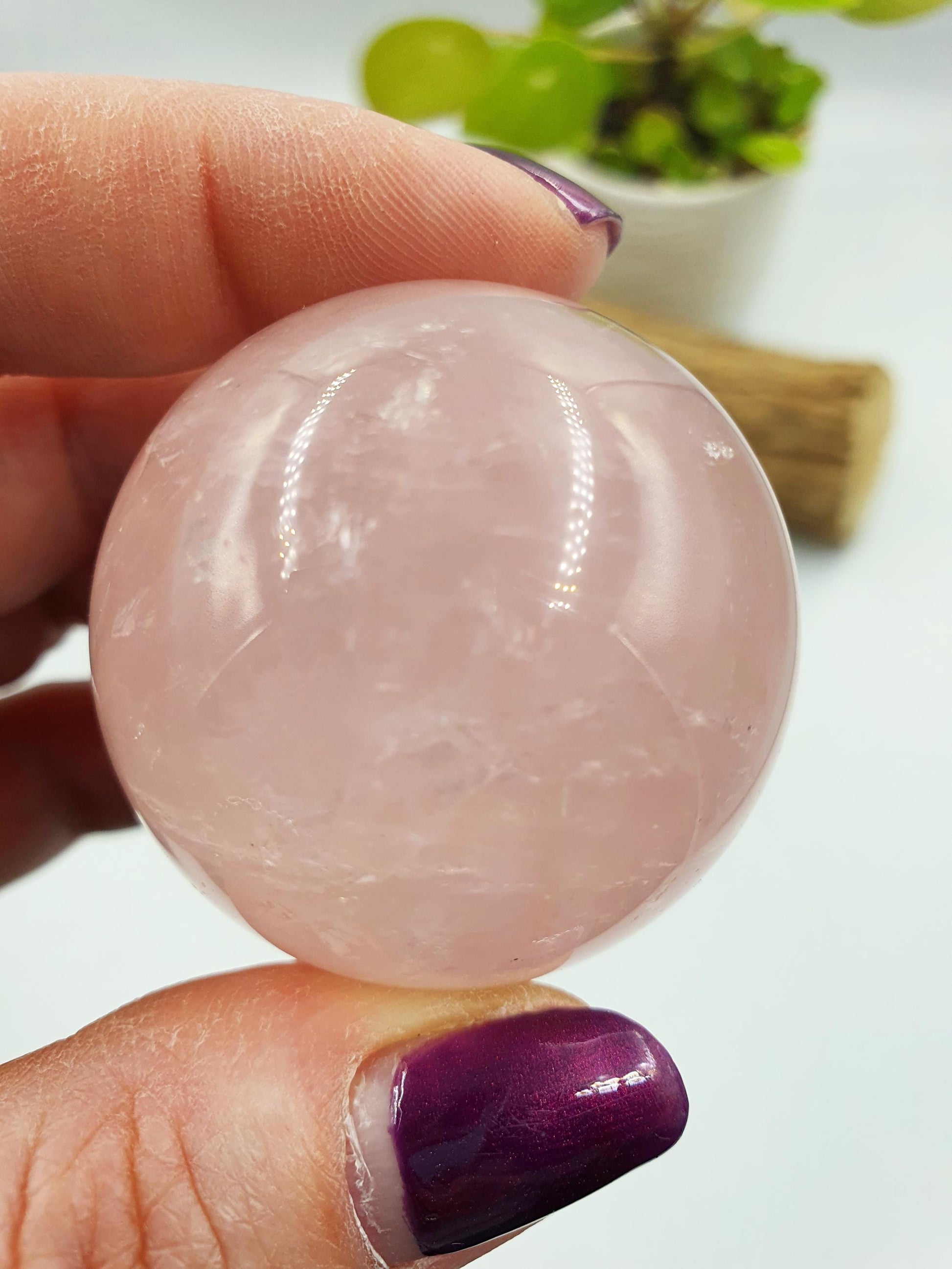 Star Rose Quartz Sphere