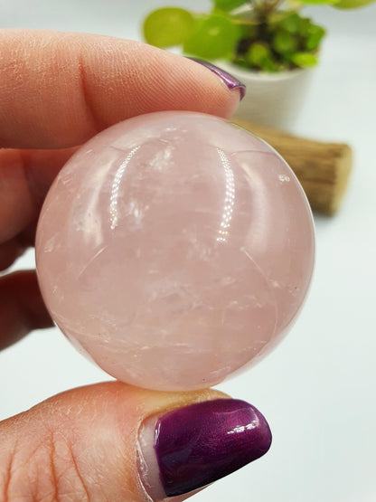 Star Rose Quartz Sphere