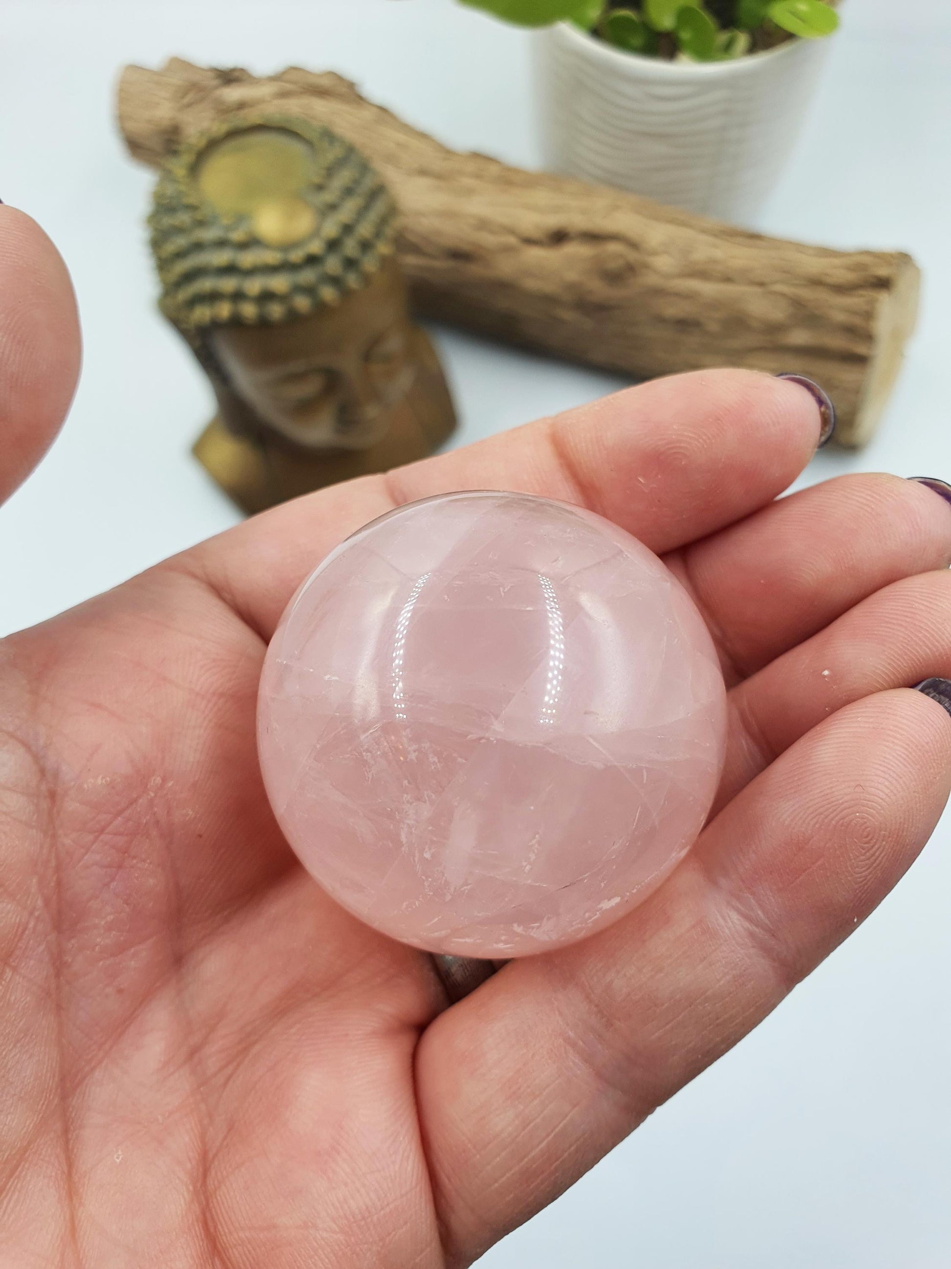 Star Rose Quartz Sphere