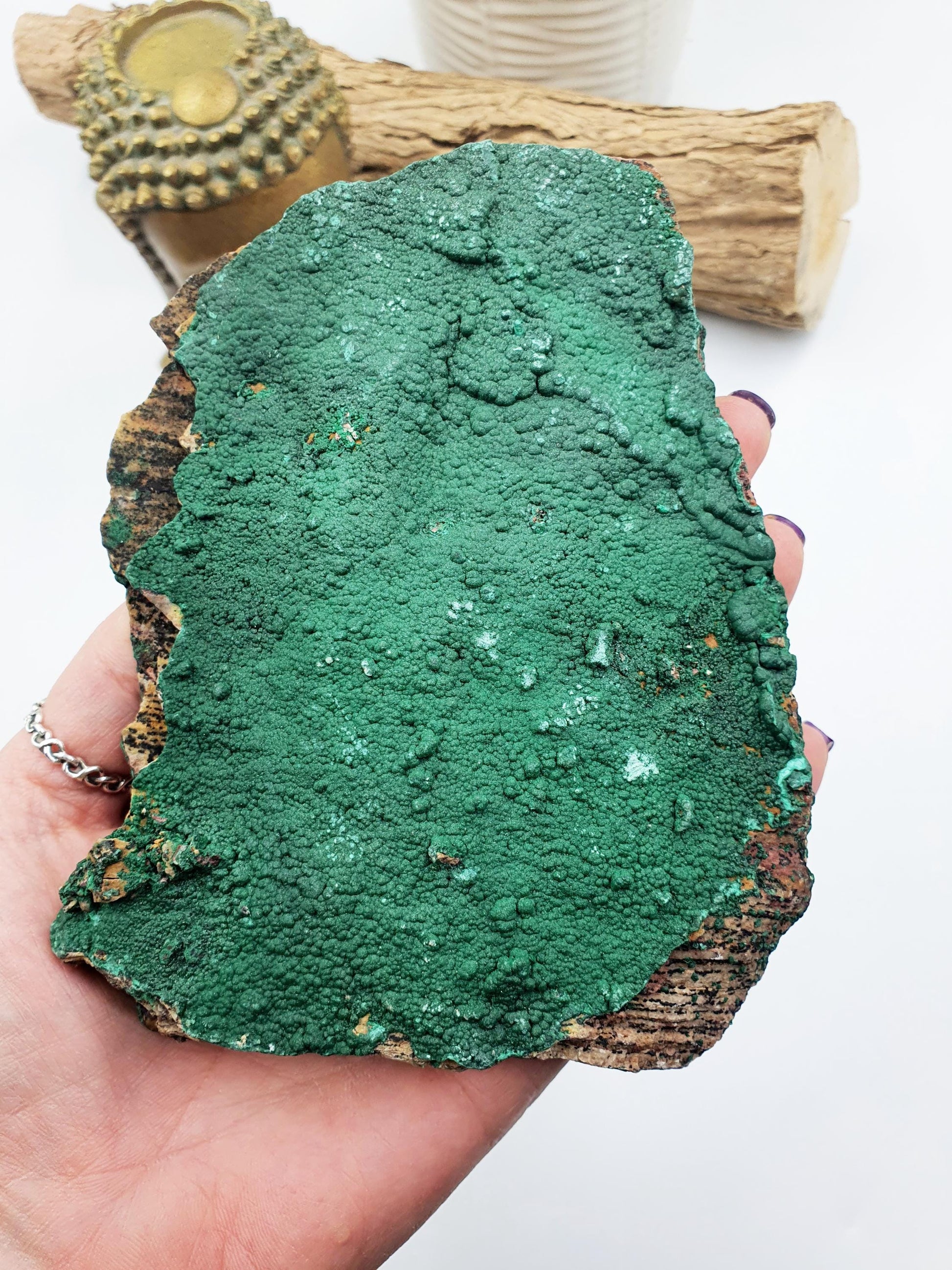 Botryoidal Crystalline Malachite