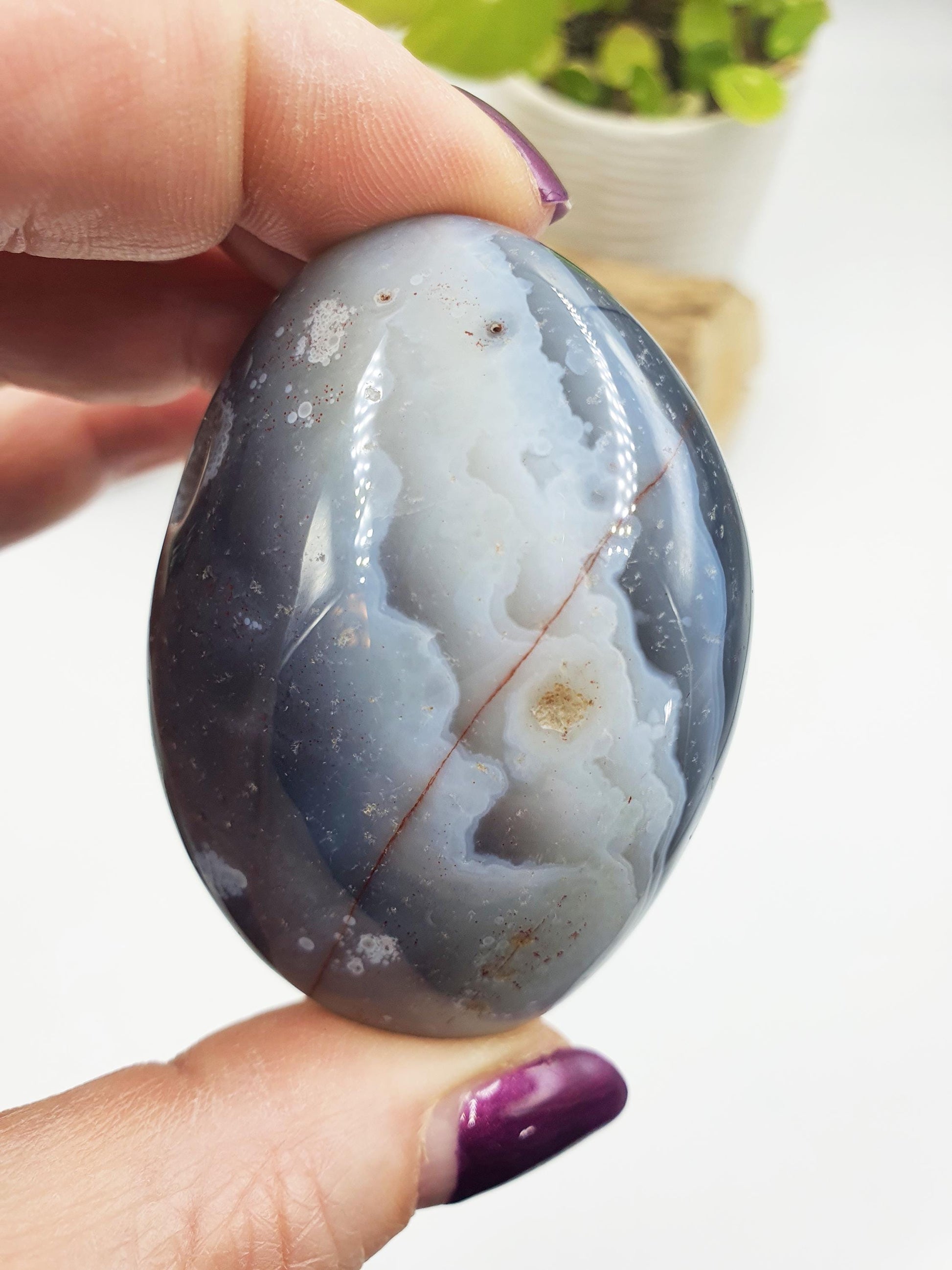 Botswana Agate Palm Stone