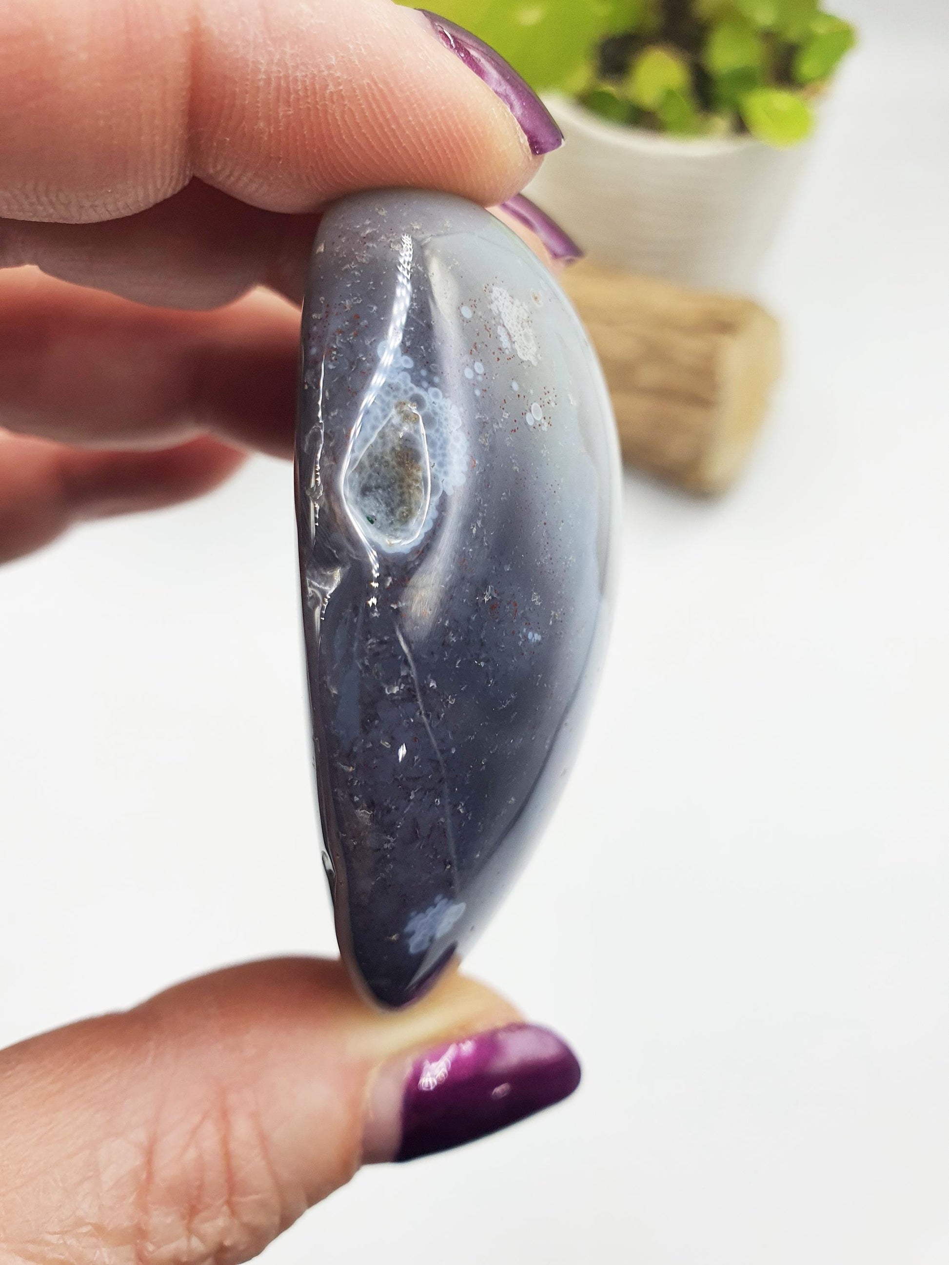 Botswana Agate Palm Stone