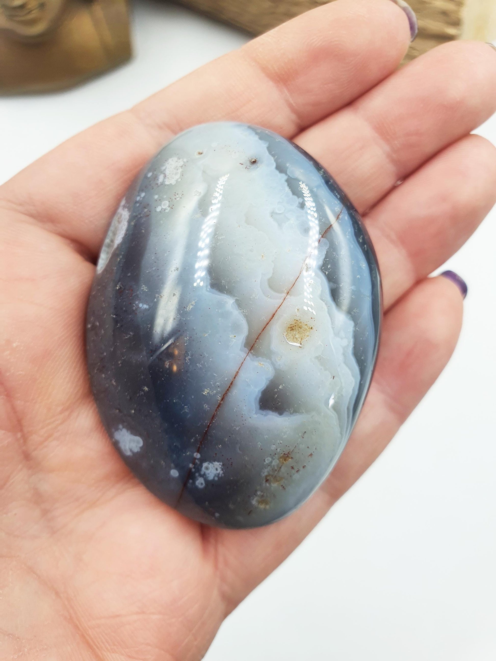 Botswana Agate Palm Stone