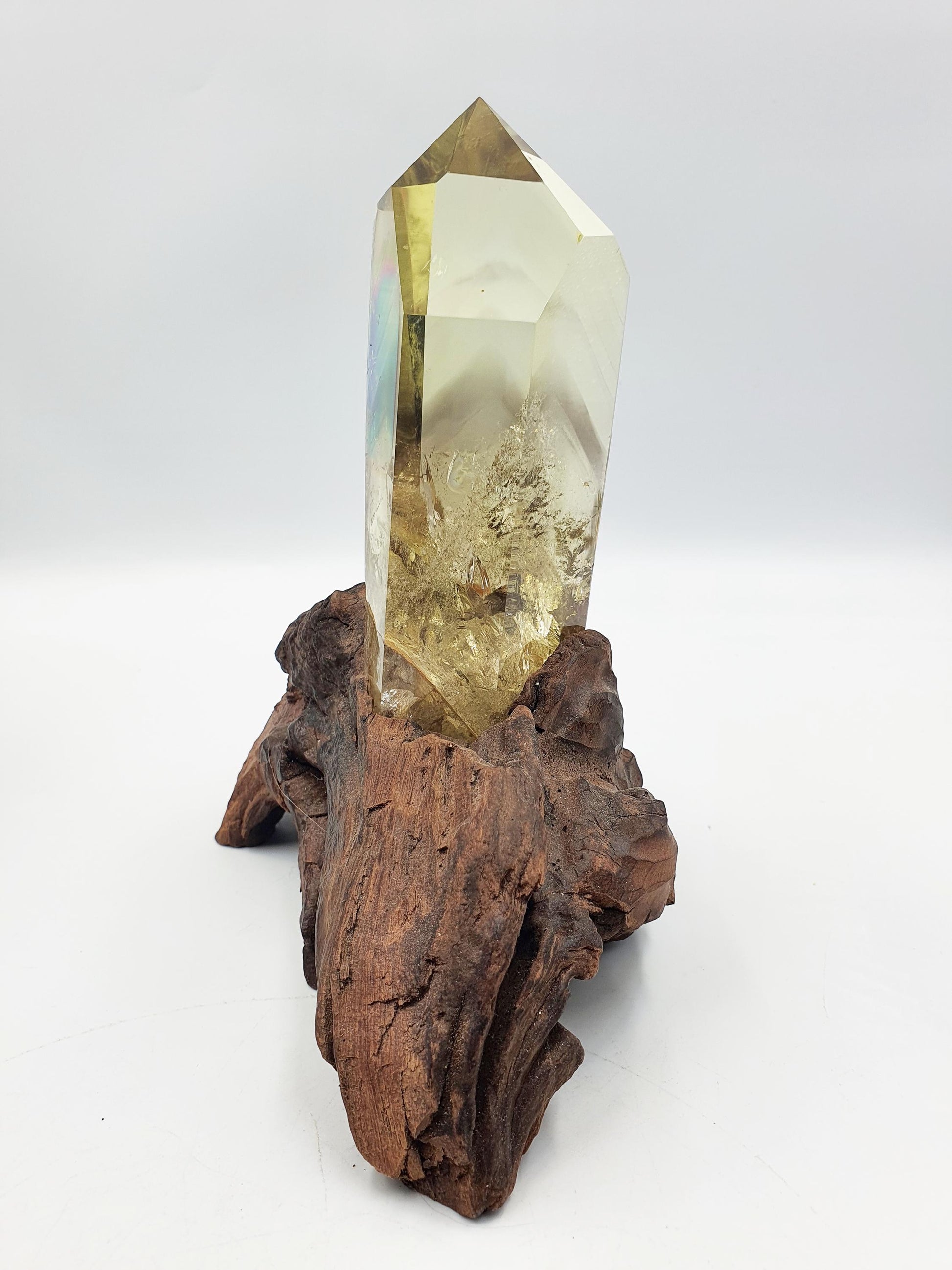High Grade Large Phantom Citrine Tower with stand