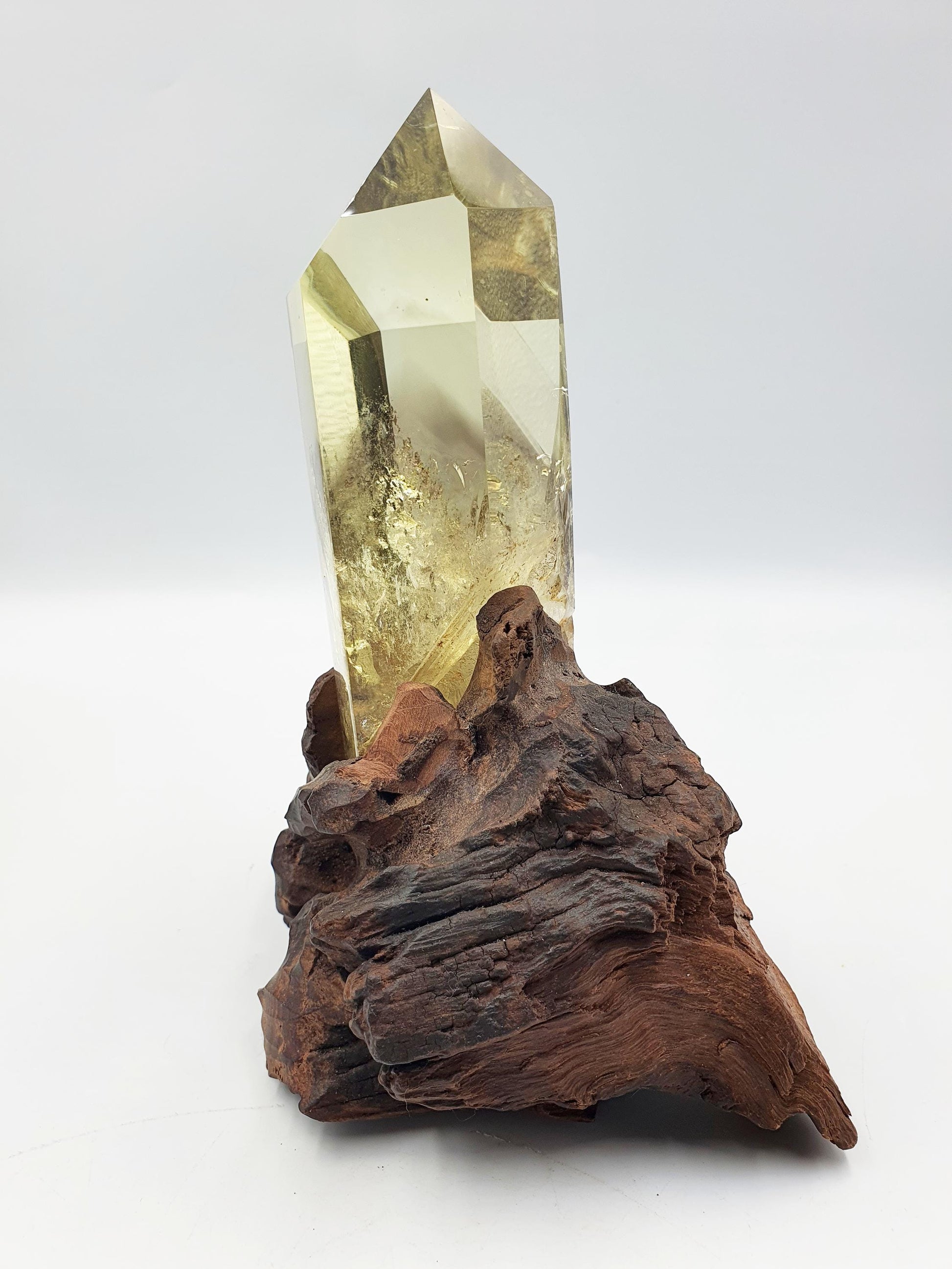 High Grade Large Phantom Citrine Tower with stand
