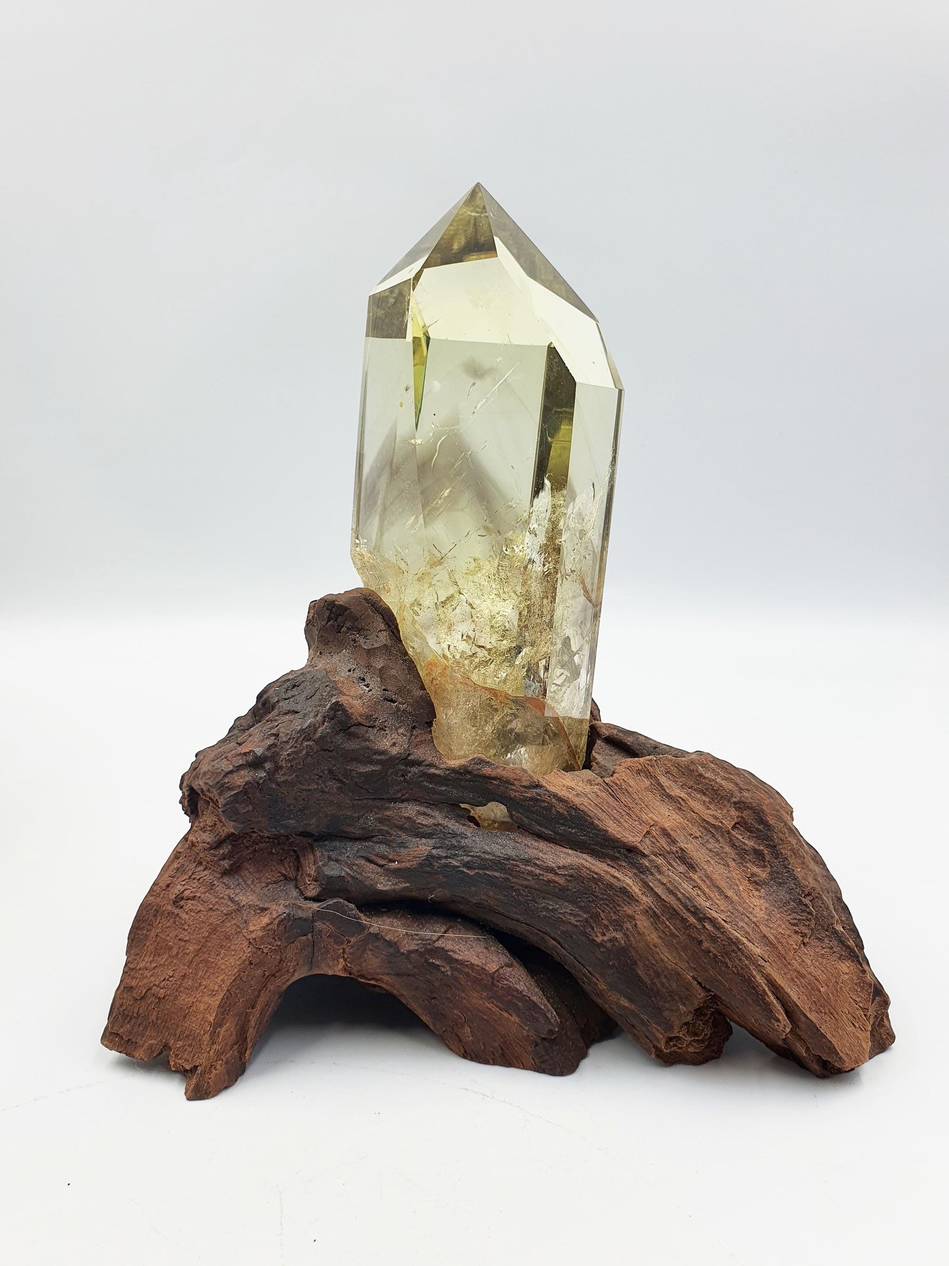 High Grade Large Phantom Citrine Tower with stand