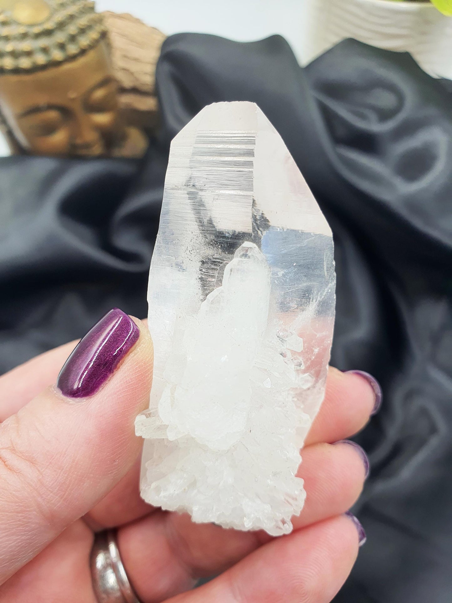 Lemurian Seed Quartz Cluster Point