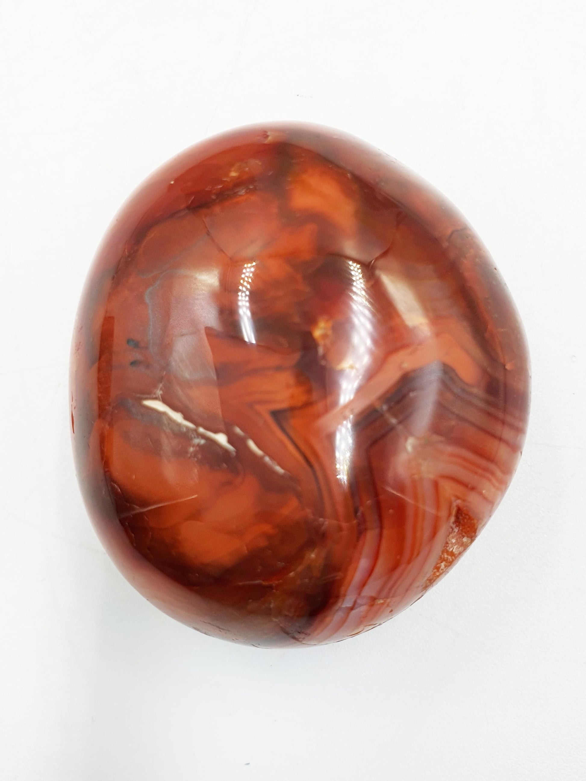 Drusy Carnelian Palm