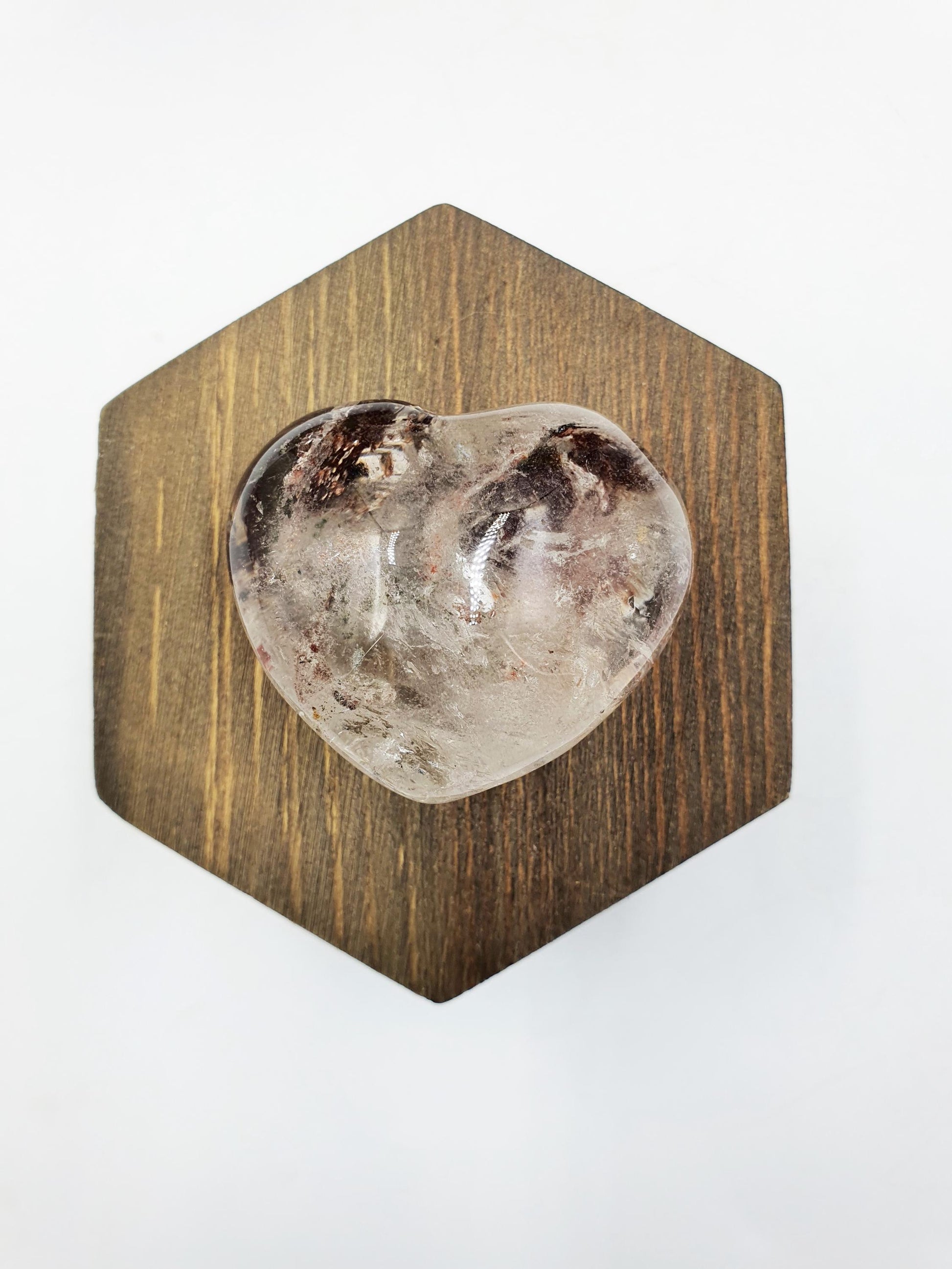Garden Quartz Heart /Lodolite Quartz Heart