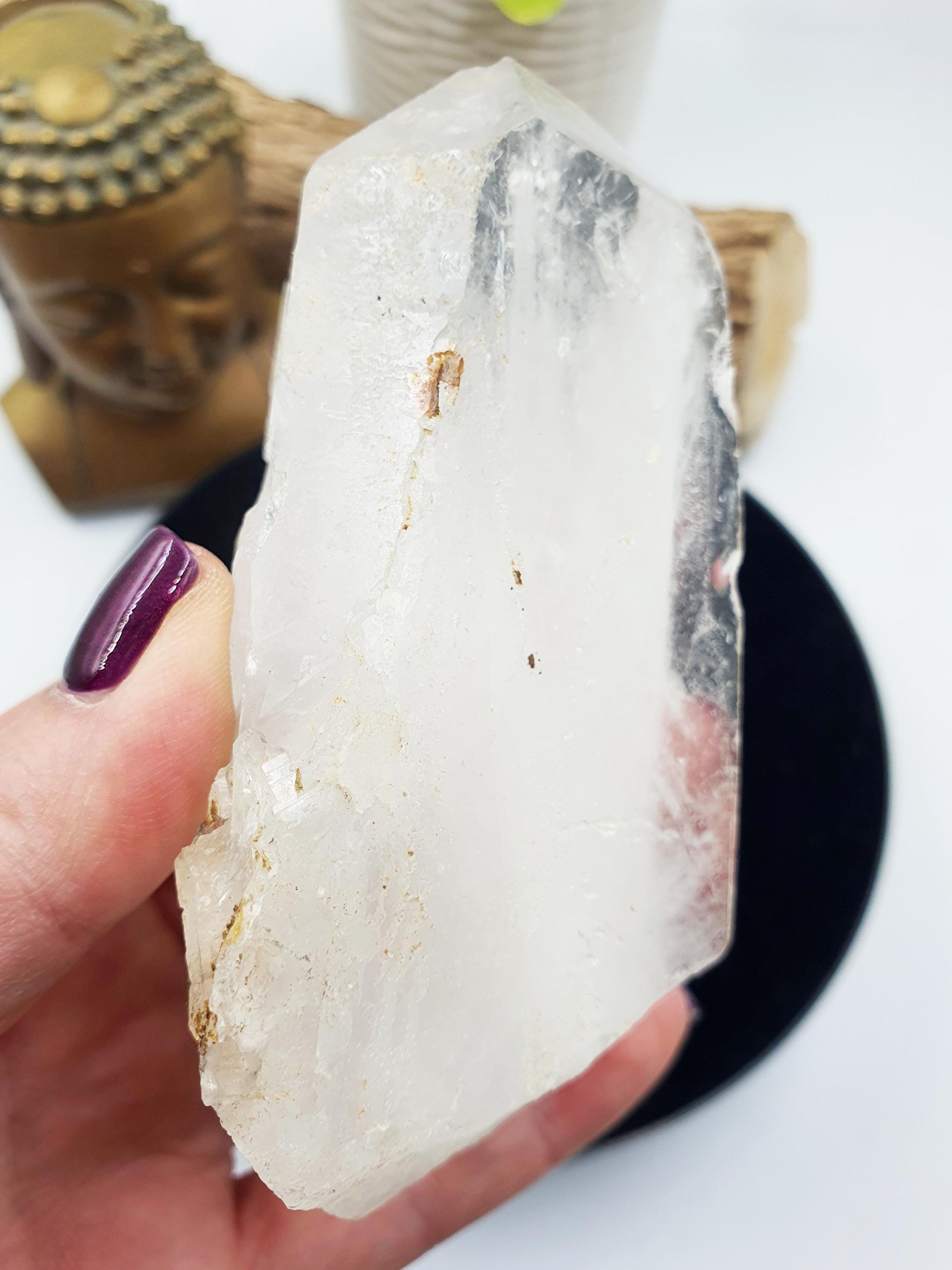 Etched Icey Quartz Floater
