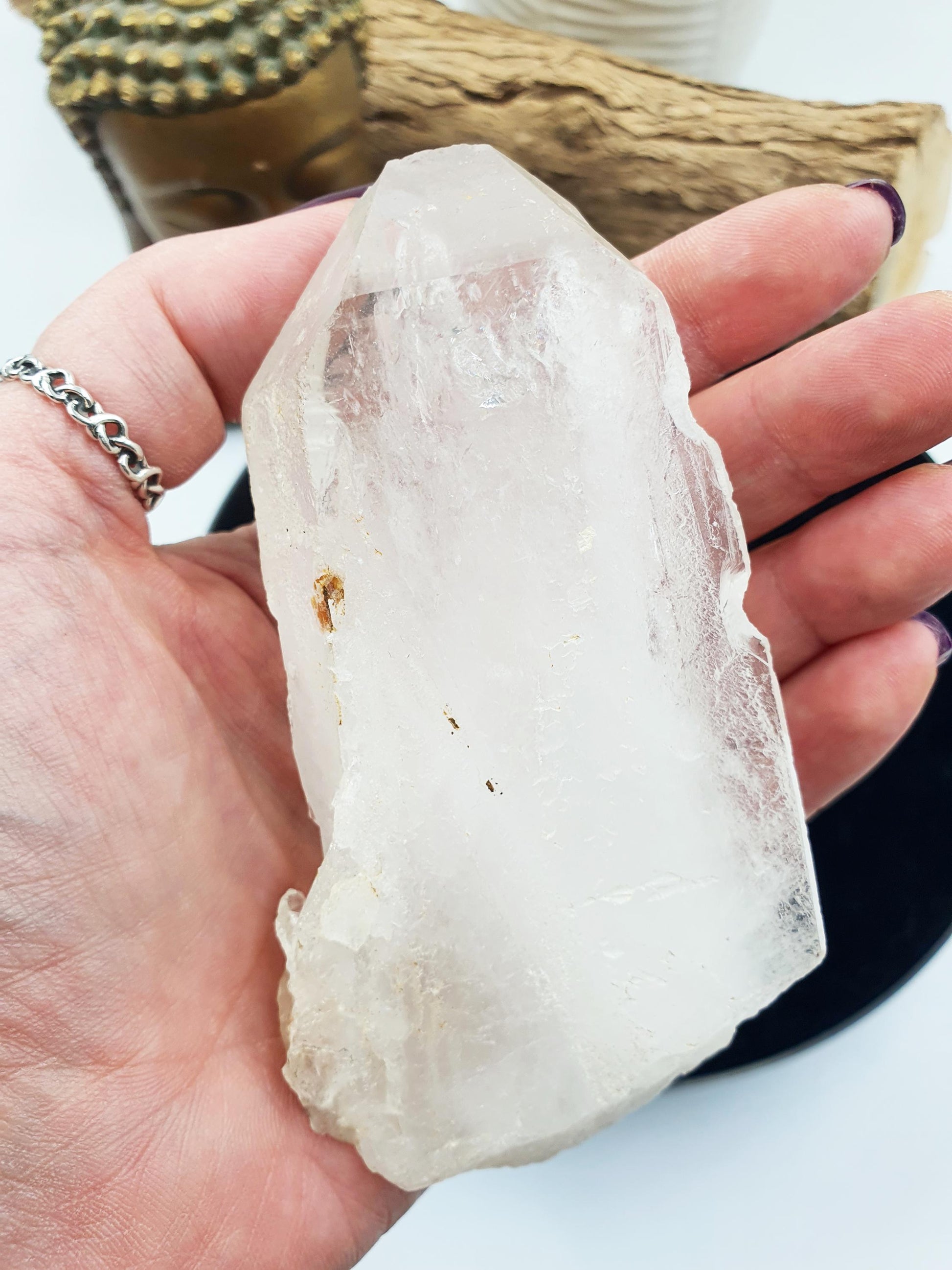 Etched Icey Quartz Floater
