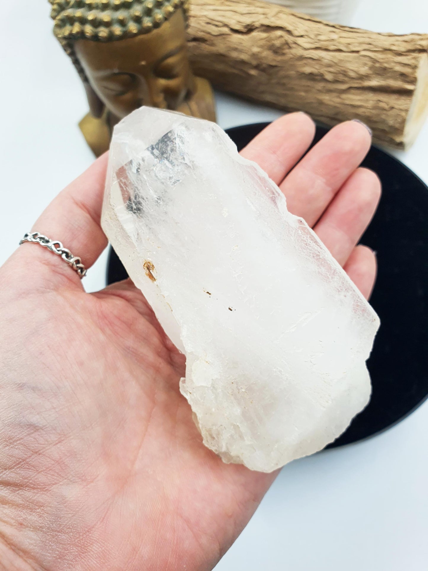 Etched Icey Quartz Floater