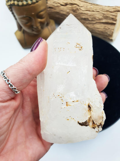 Etched Icey Quartz Floater
