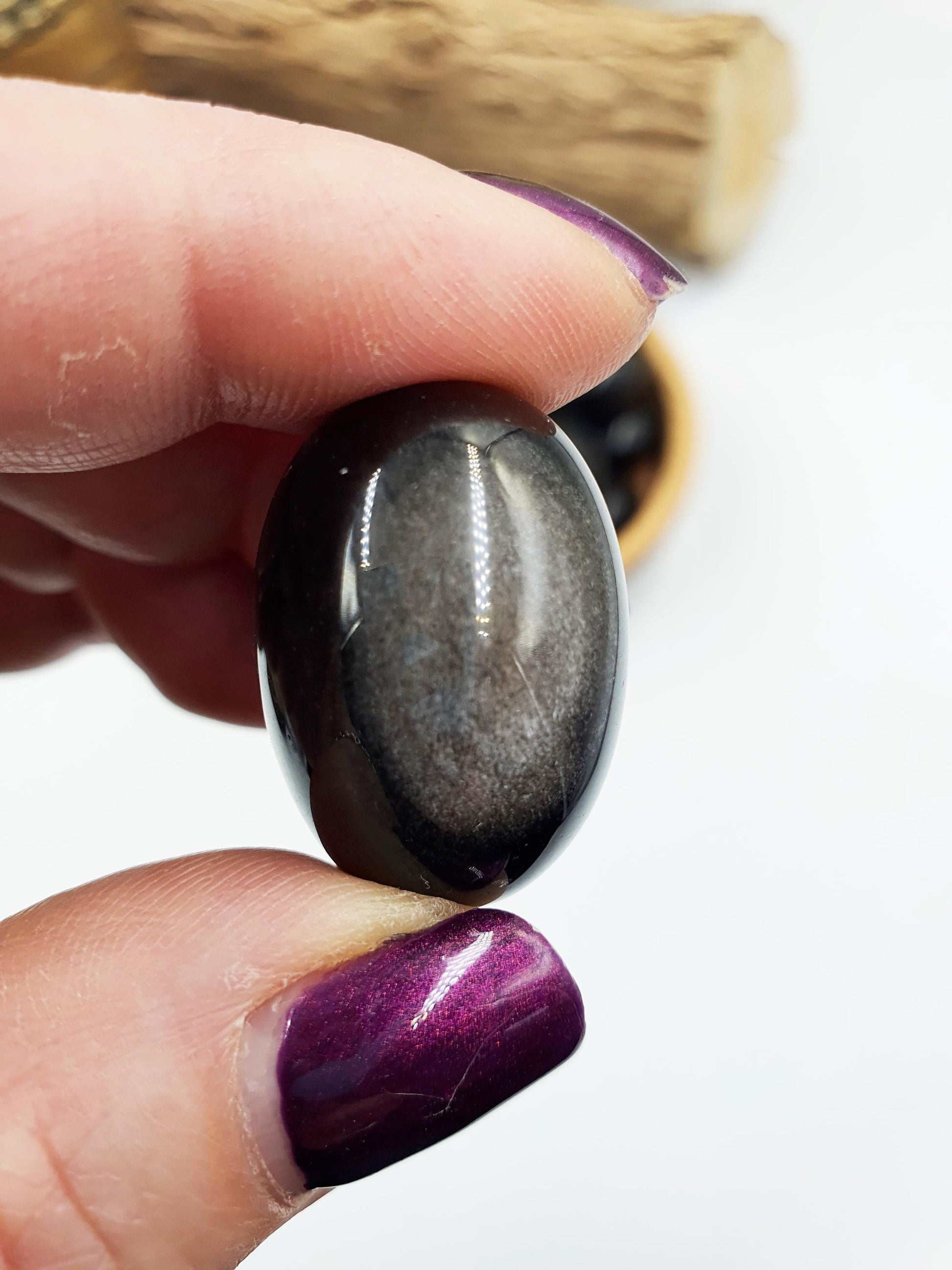 Silver Sheen Obsidian Tumble