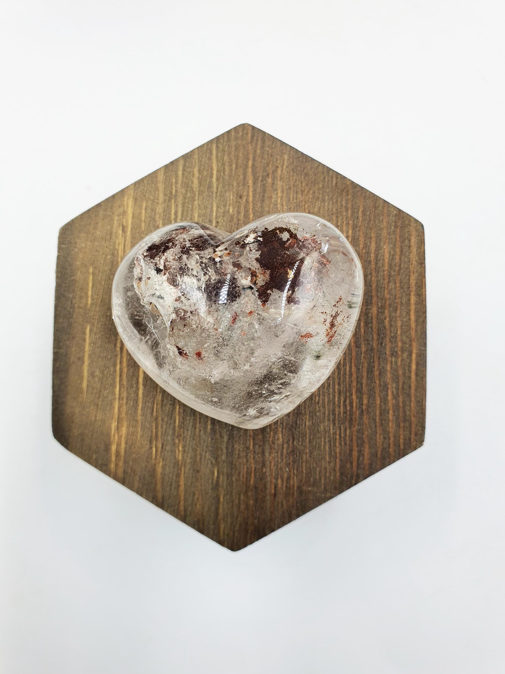 Garden Quartz Heart /Lodolite Quartz Heart