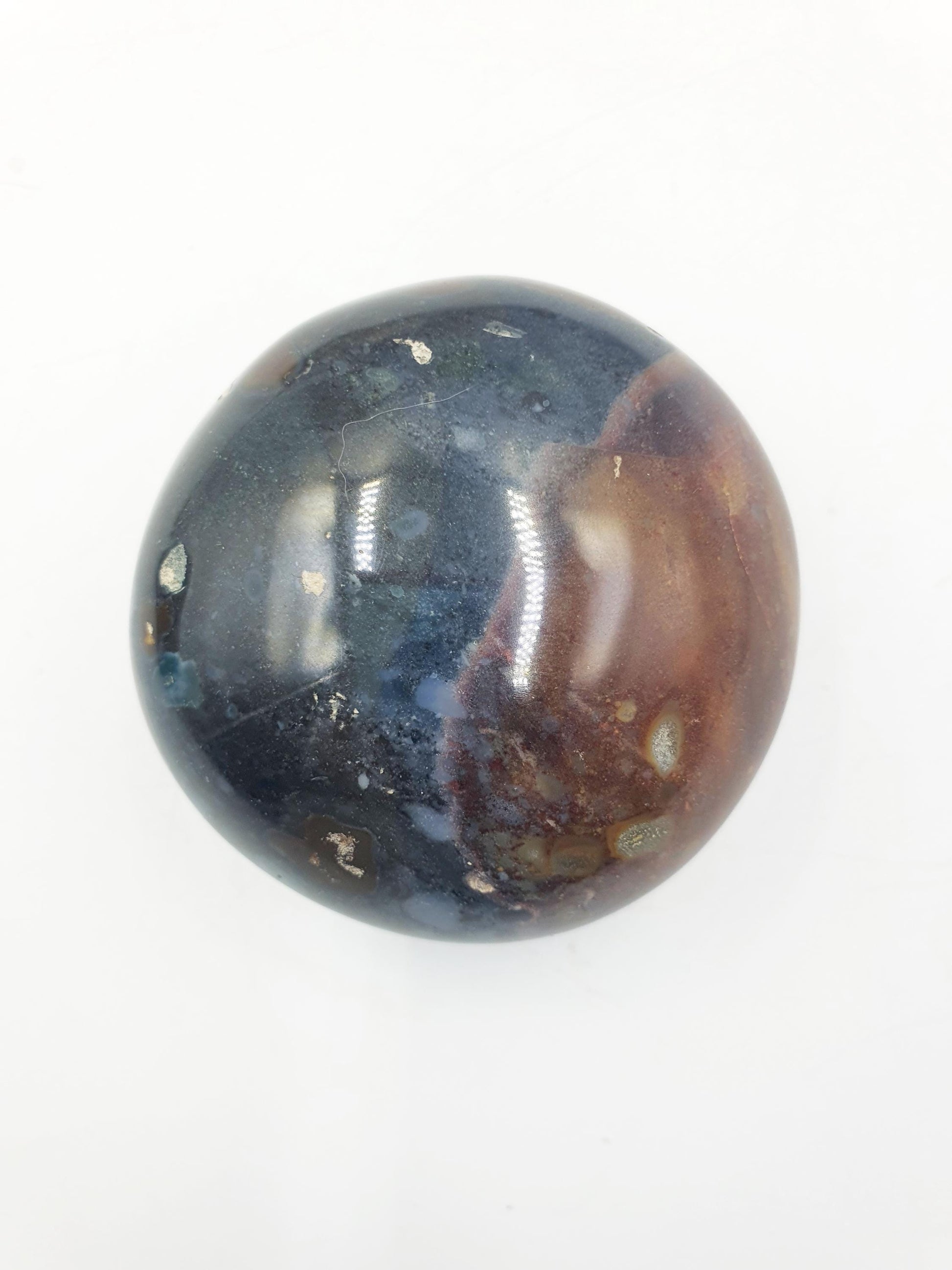 Large Round Ocean Jasper Palm