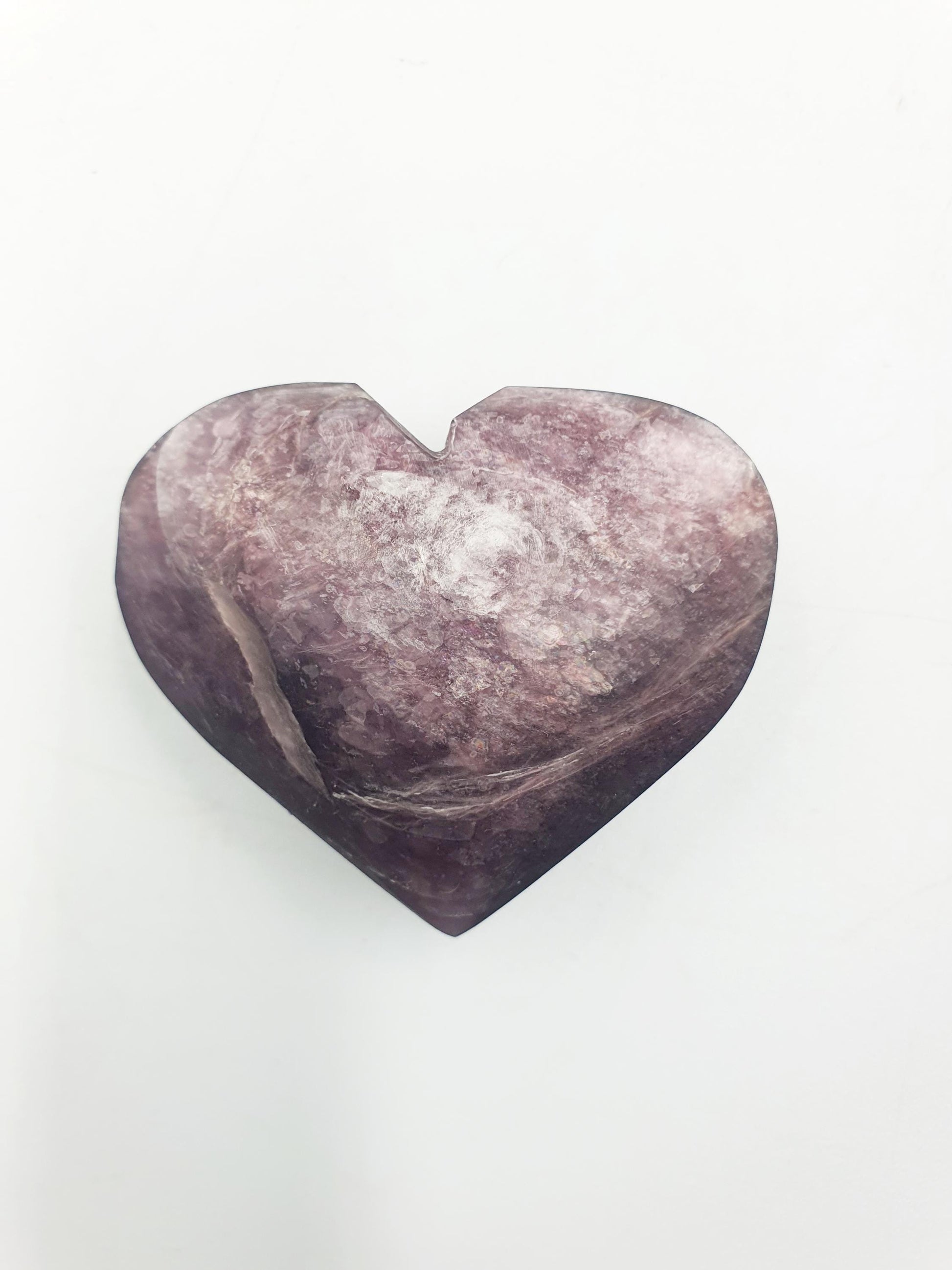 Little Purple Mica Puff Heart