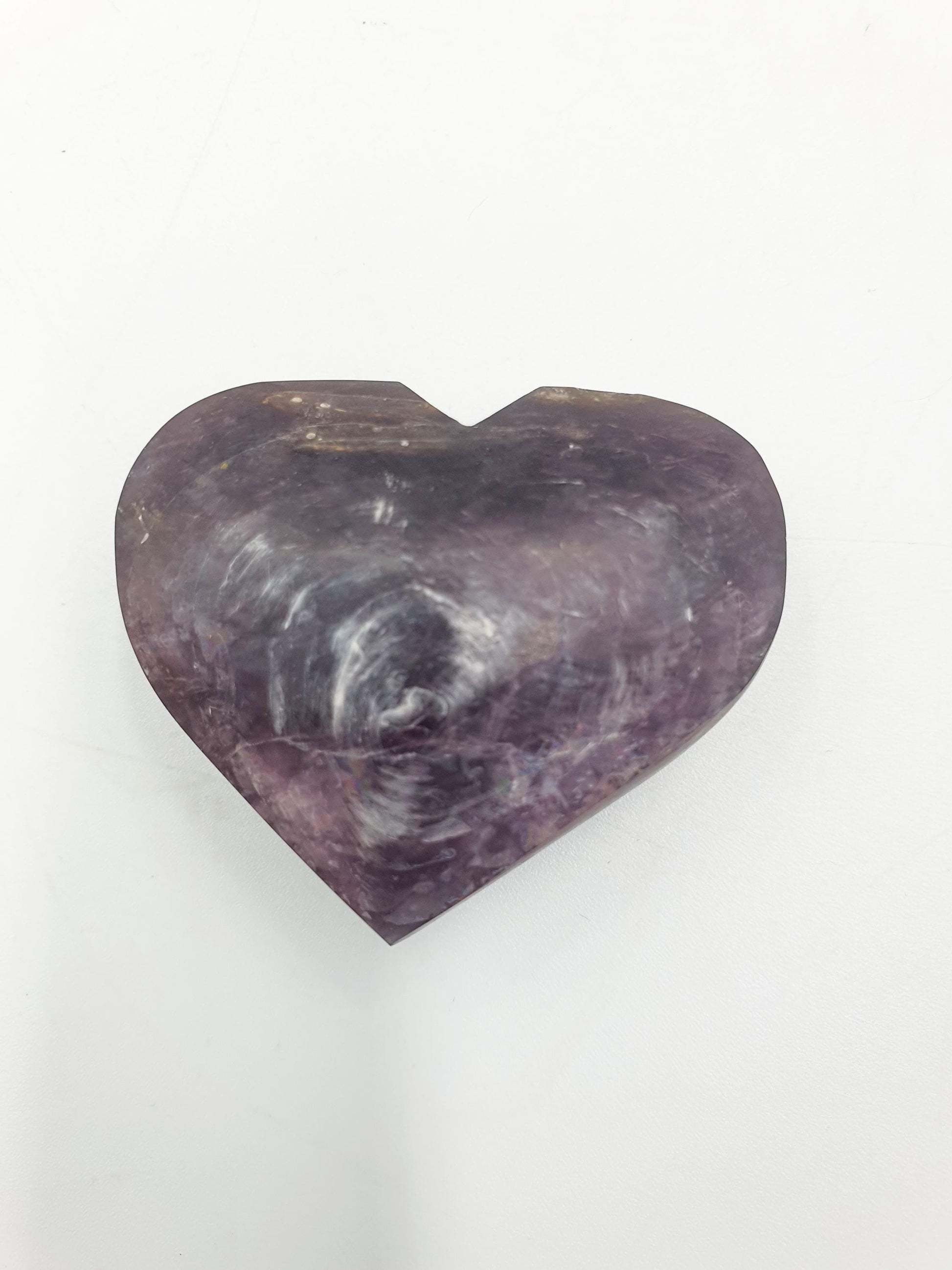 Little Purple Mica Puff Heart