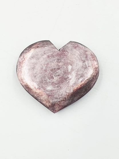 Flashy Purple Mica Puff Heart