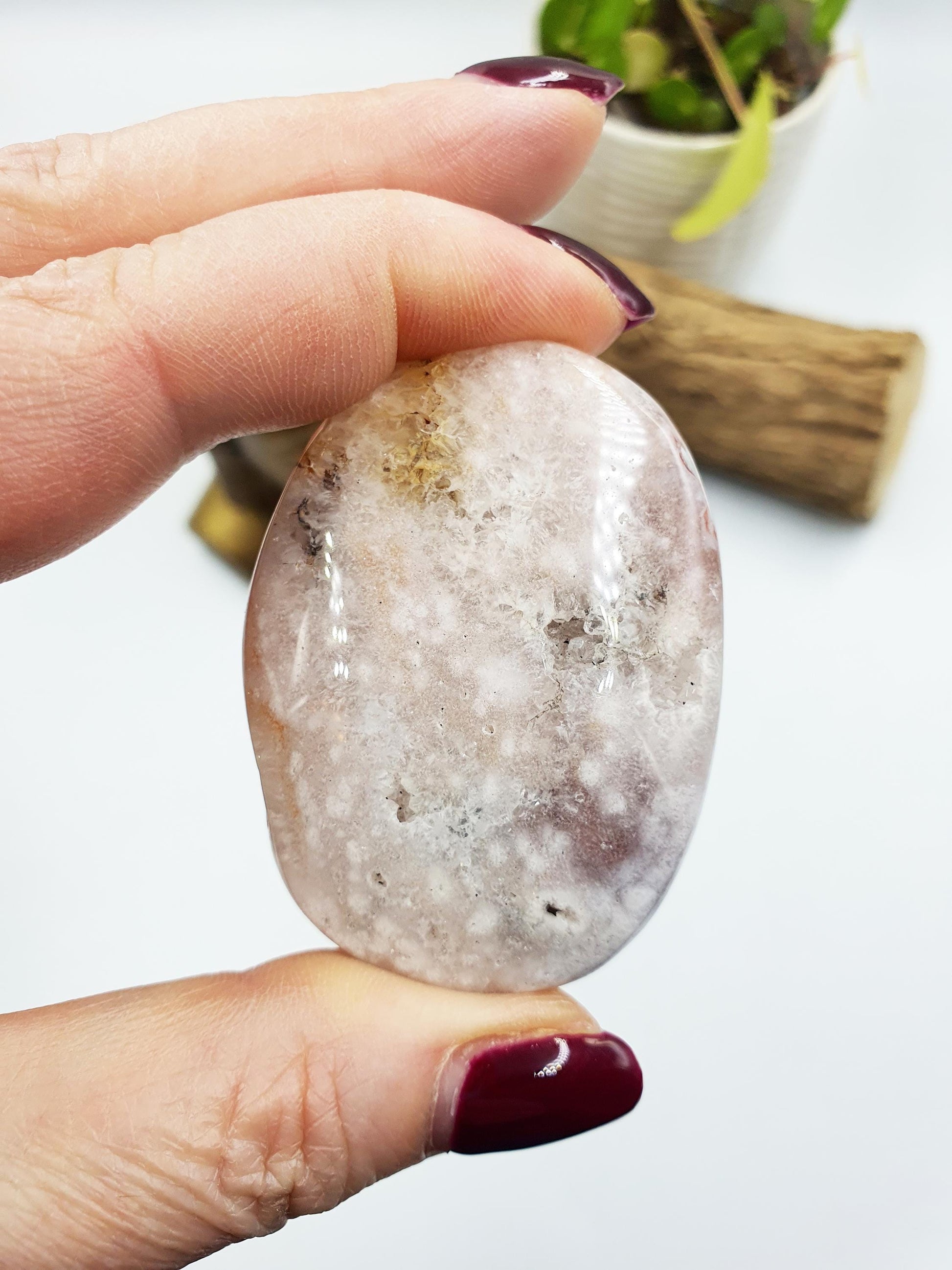 Sparkly Pink Amethyst Palm