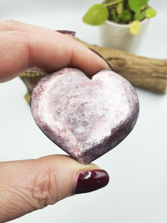Flashy Purple Mica Puff Heart