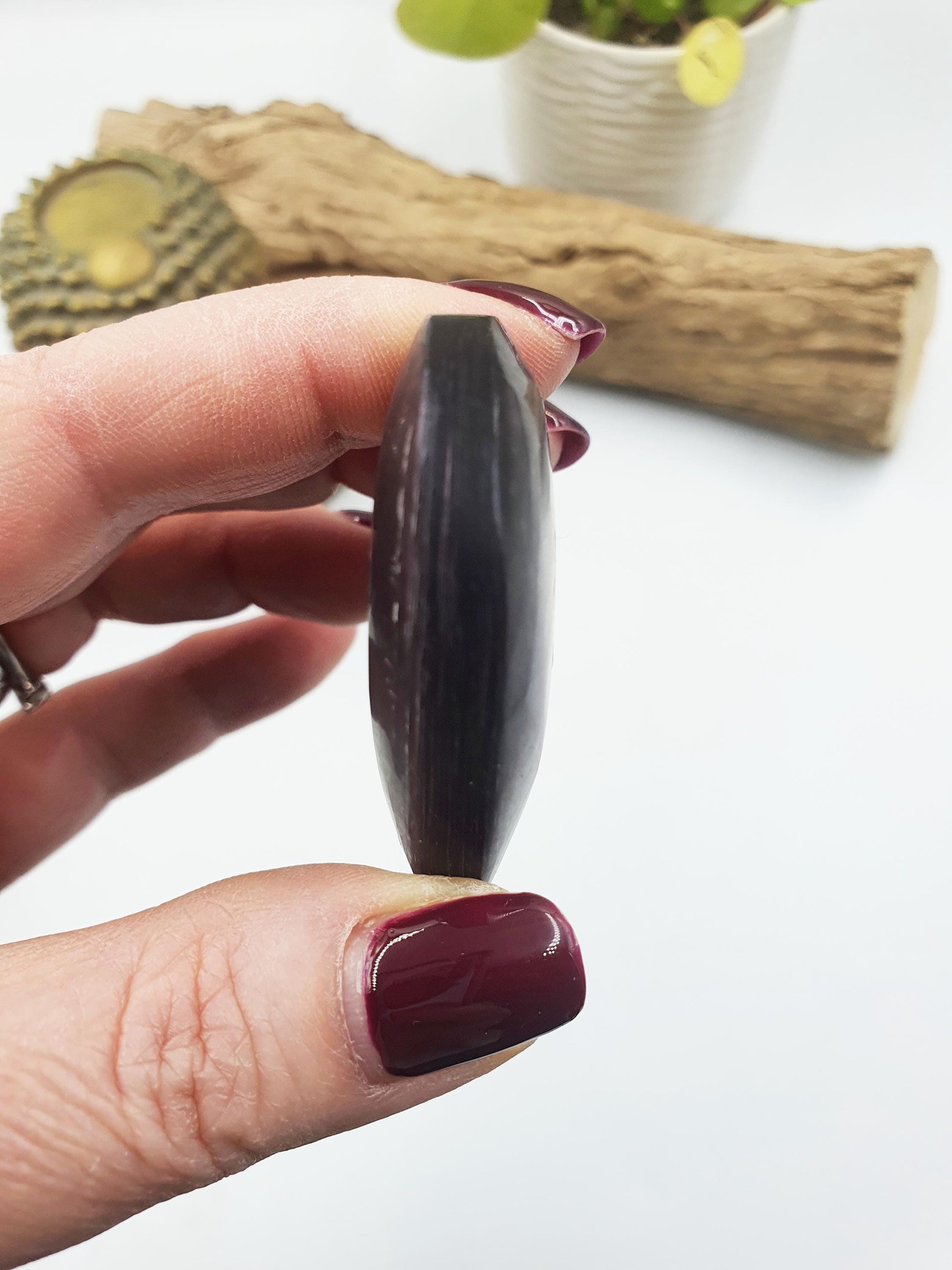 Flashy Purple Mica Puff Heart