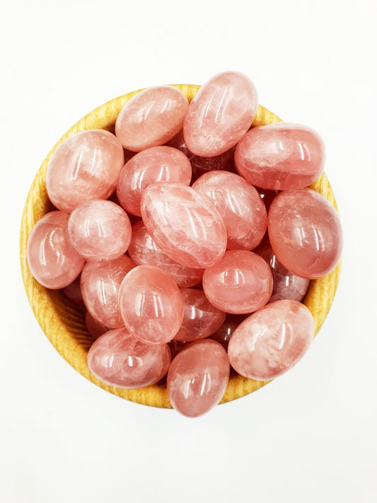 Dark Rose Quartz Tumbles