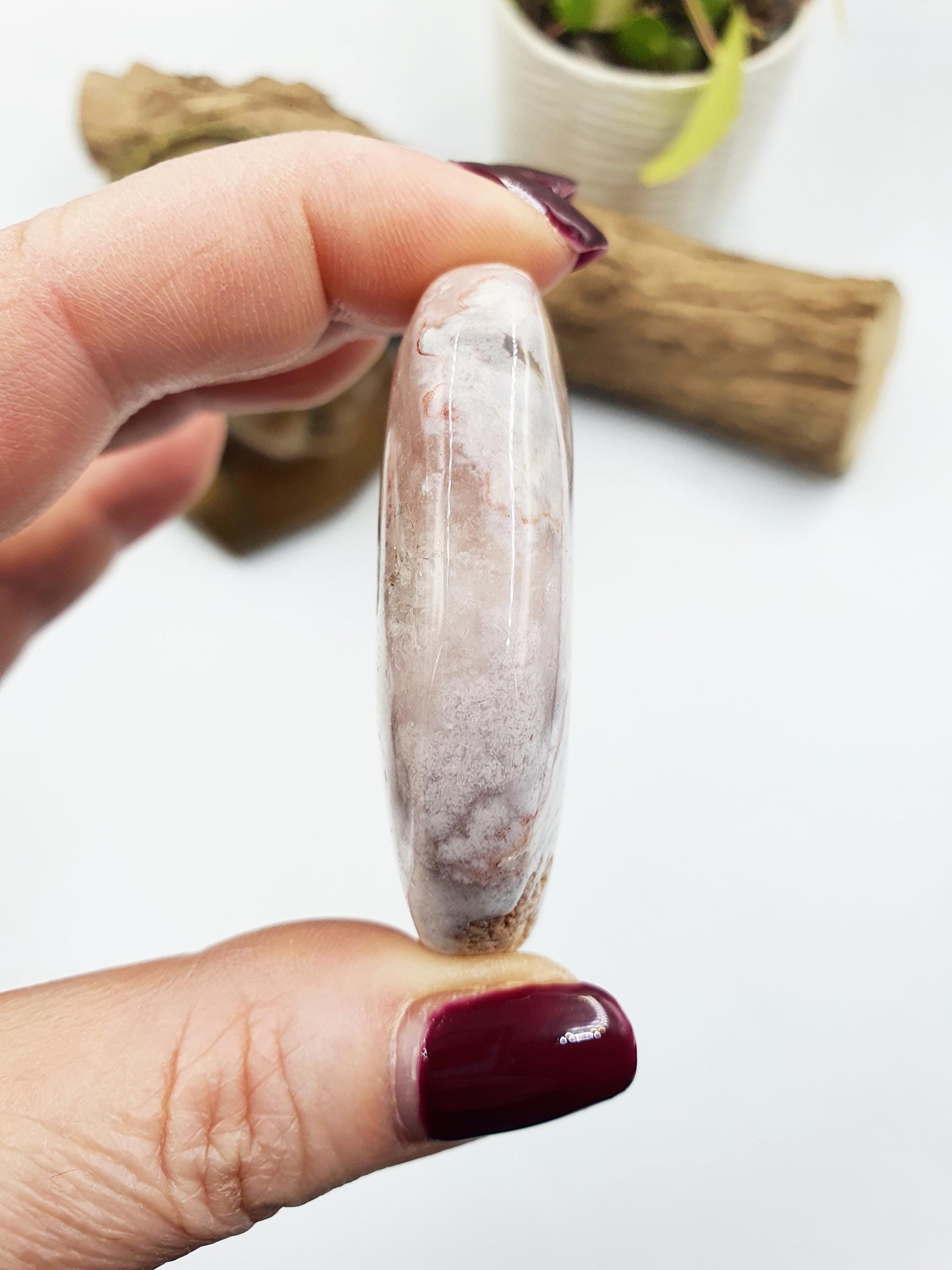 Sparkly Pink Amethyst Palm