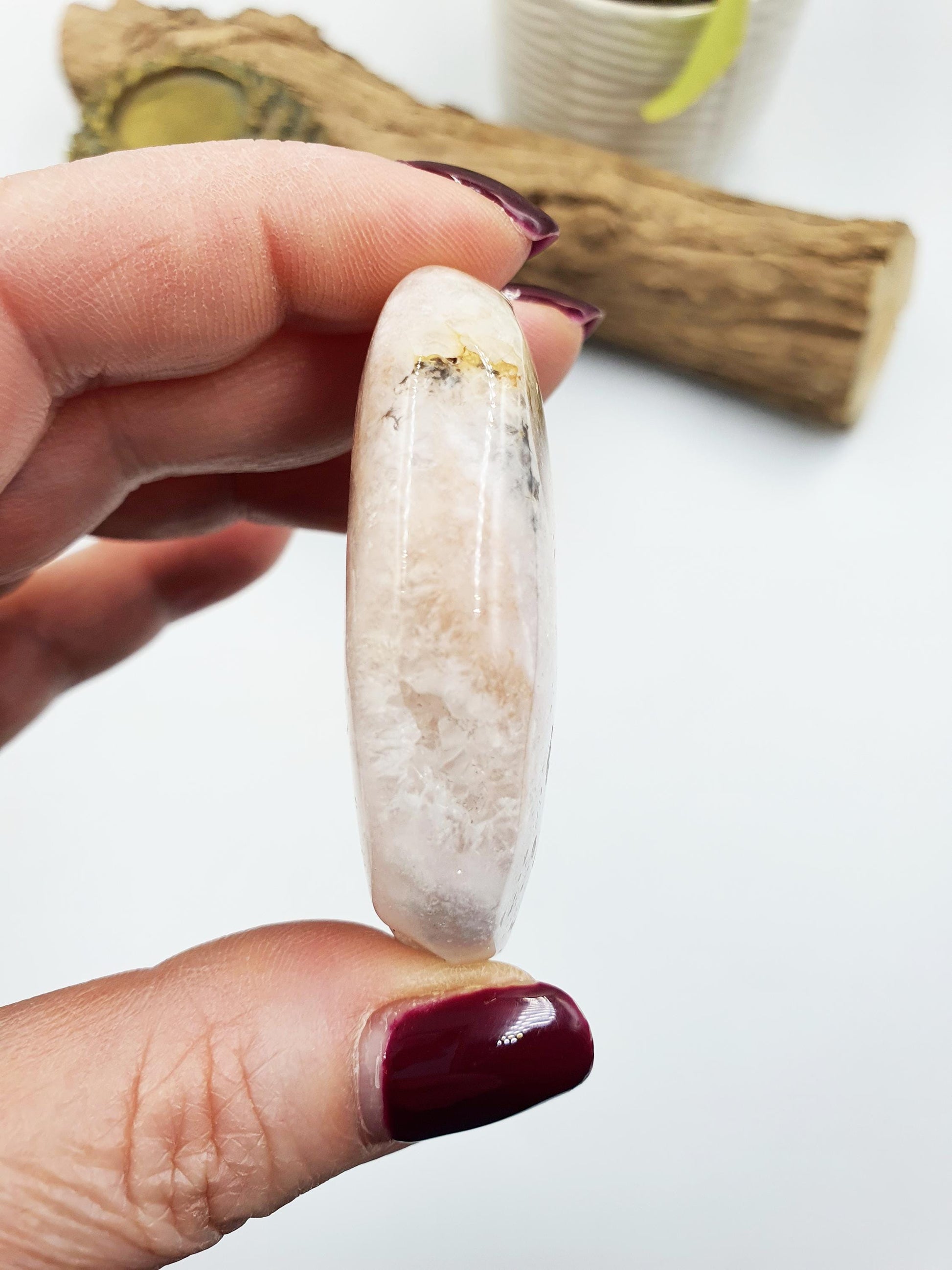 Sparkly Pink Amethyst Palm