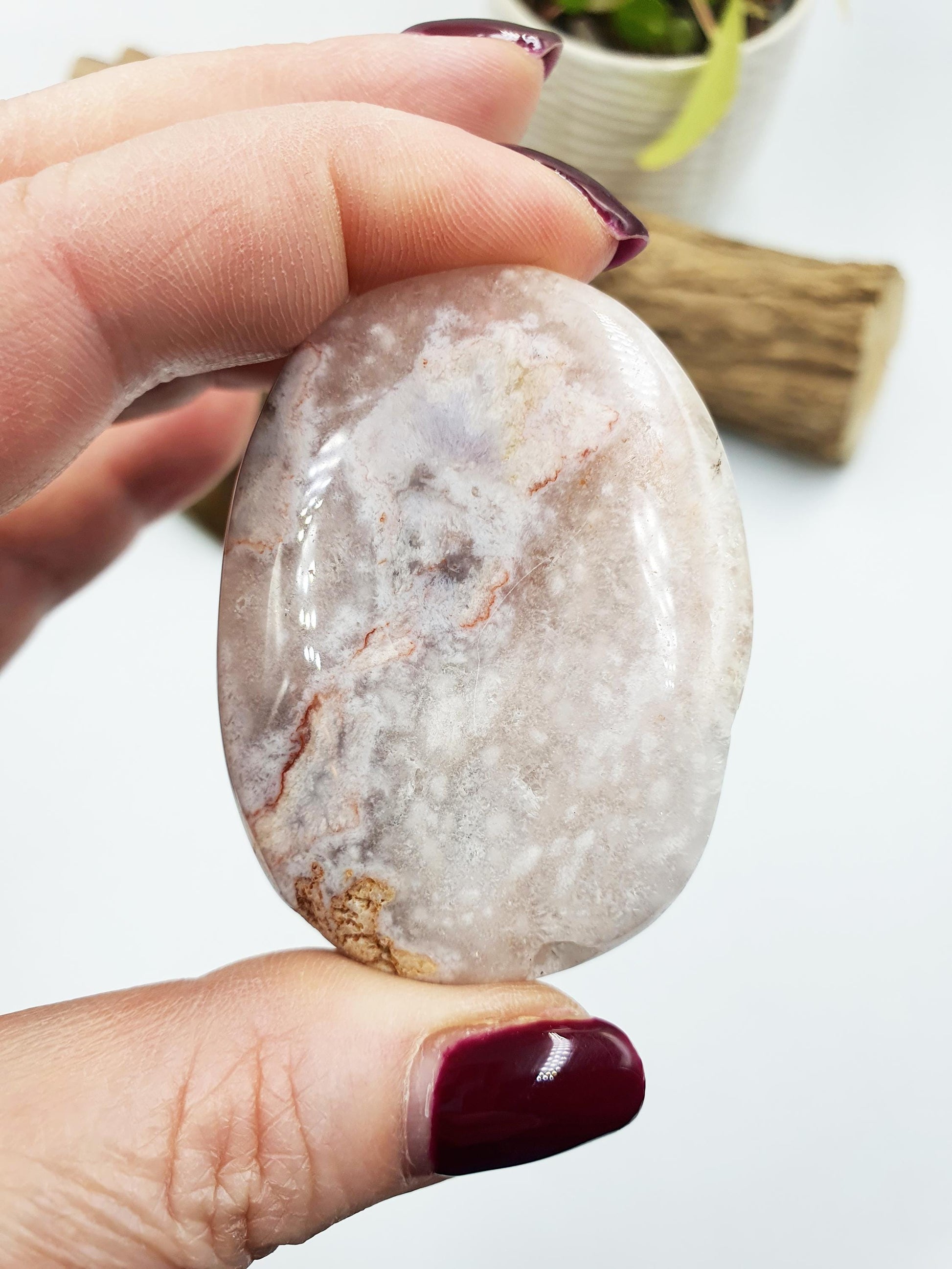 Sparkly Pink Amethyst Palm