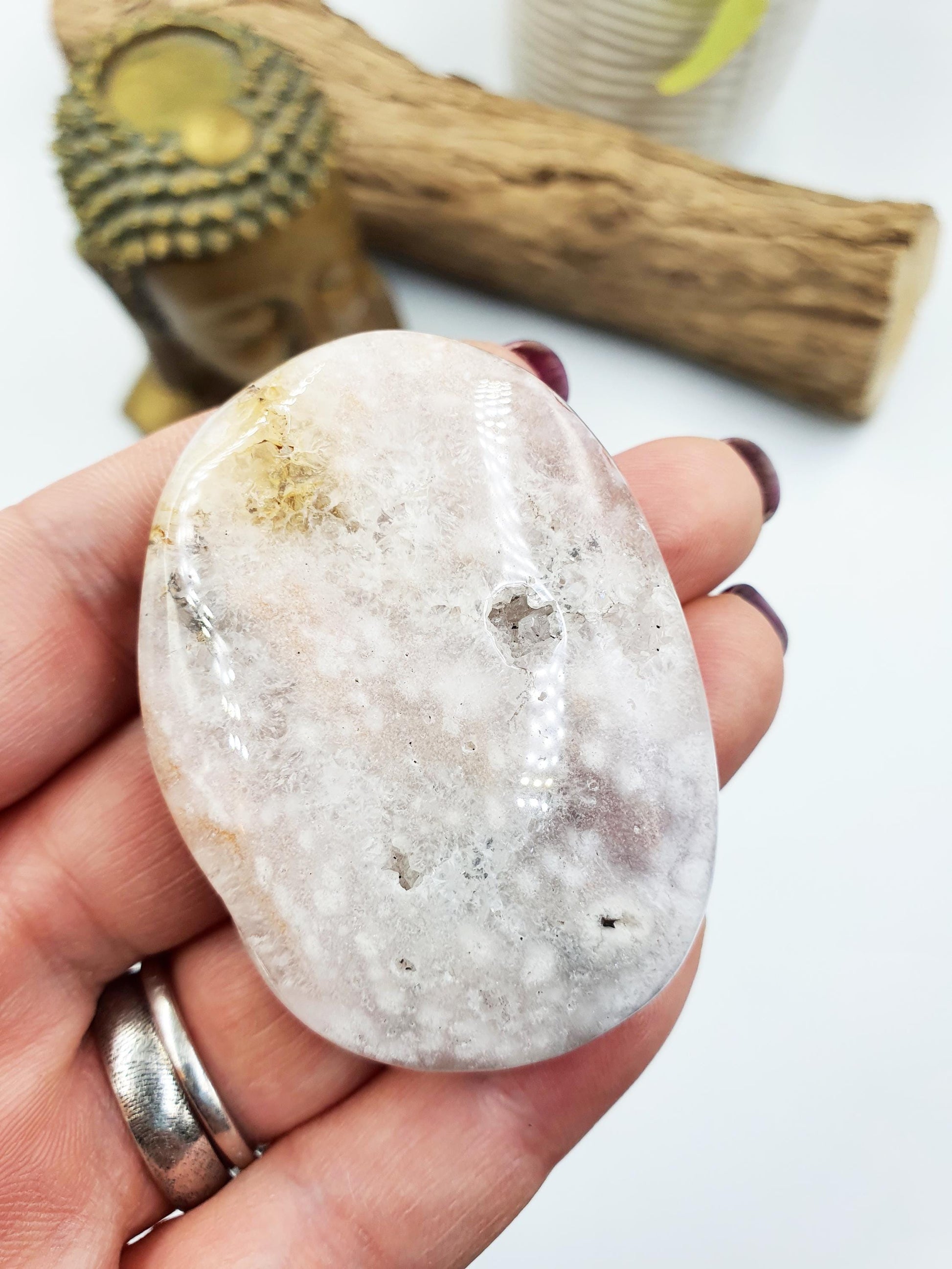 Sparkly Pink Amethyst Palm