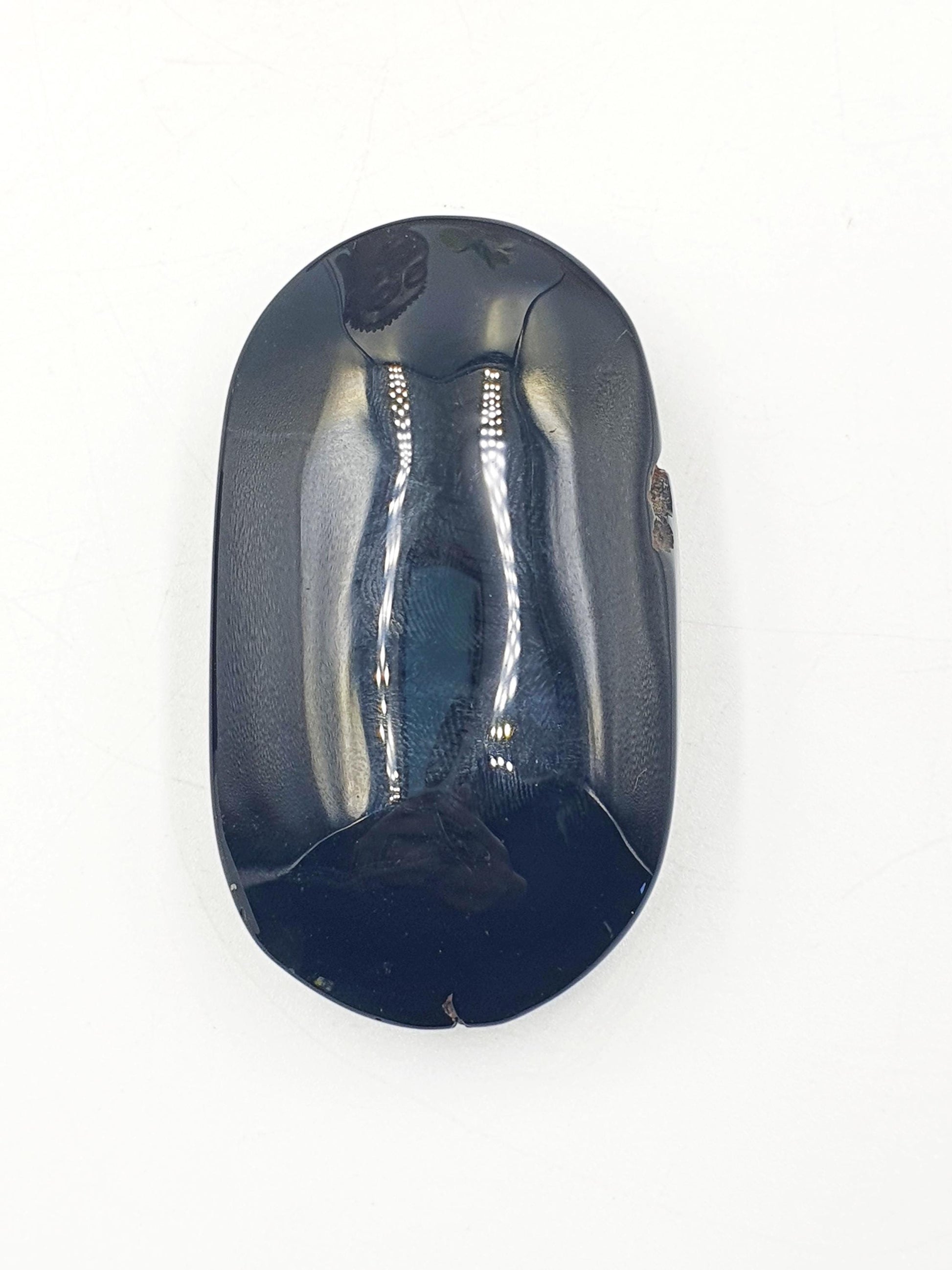 Black Banded Agate Drusy Palm