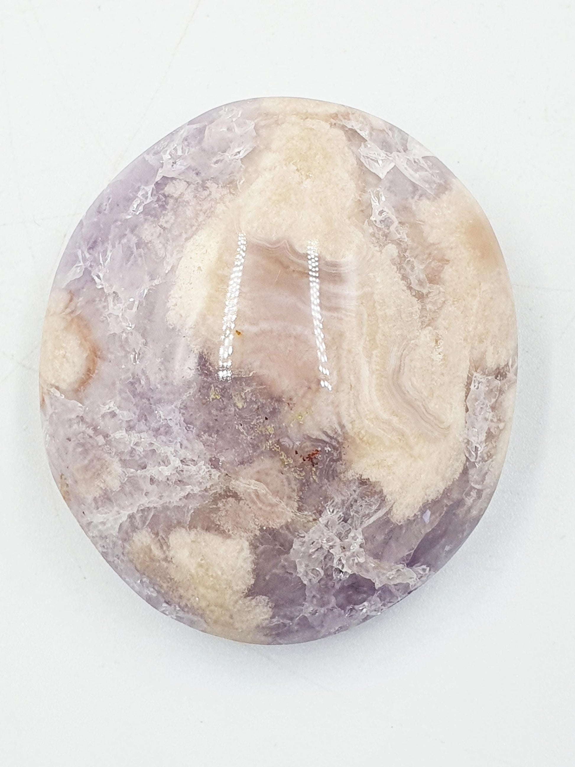 Rare High Grade Pink Amethyst druzy Palm with large teeth