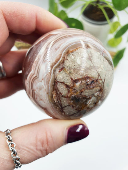 Amethyst Agate Sphere