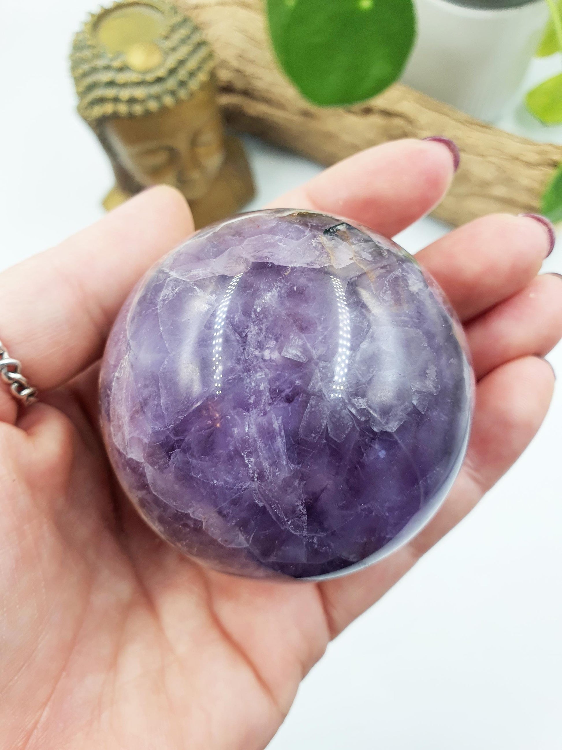 Amethyst Agate Sphere