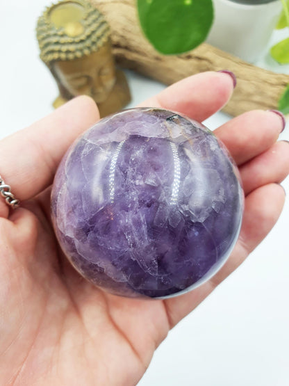 Amethyst Agate Sphere
