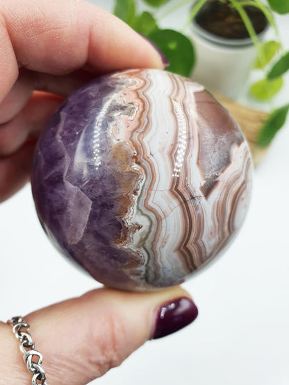Amethyst Agate Sphere