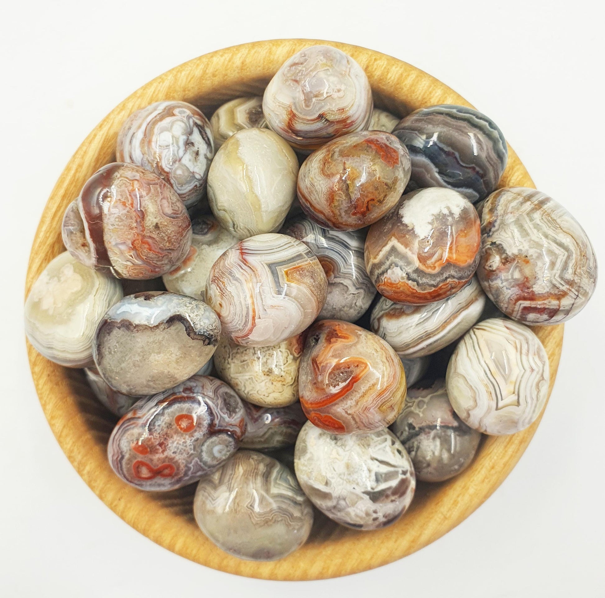 Mexican Crazy Lace Agate Tumbles