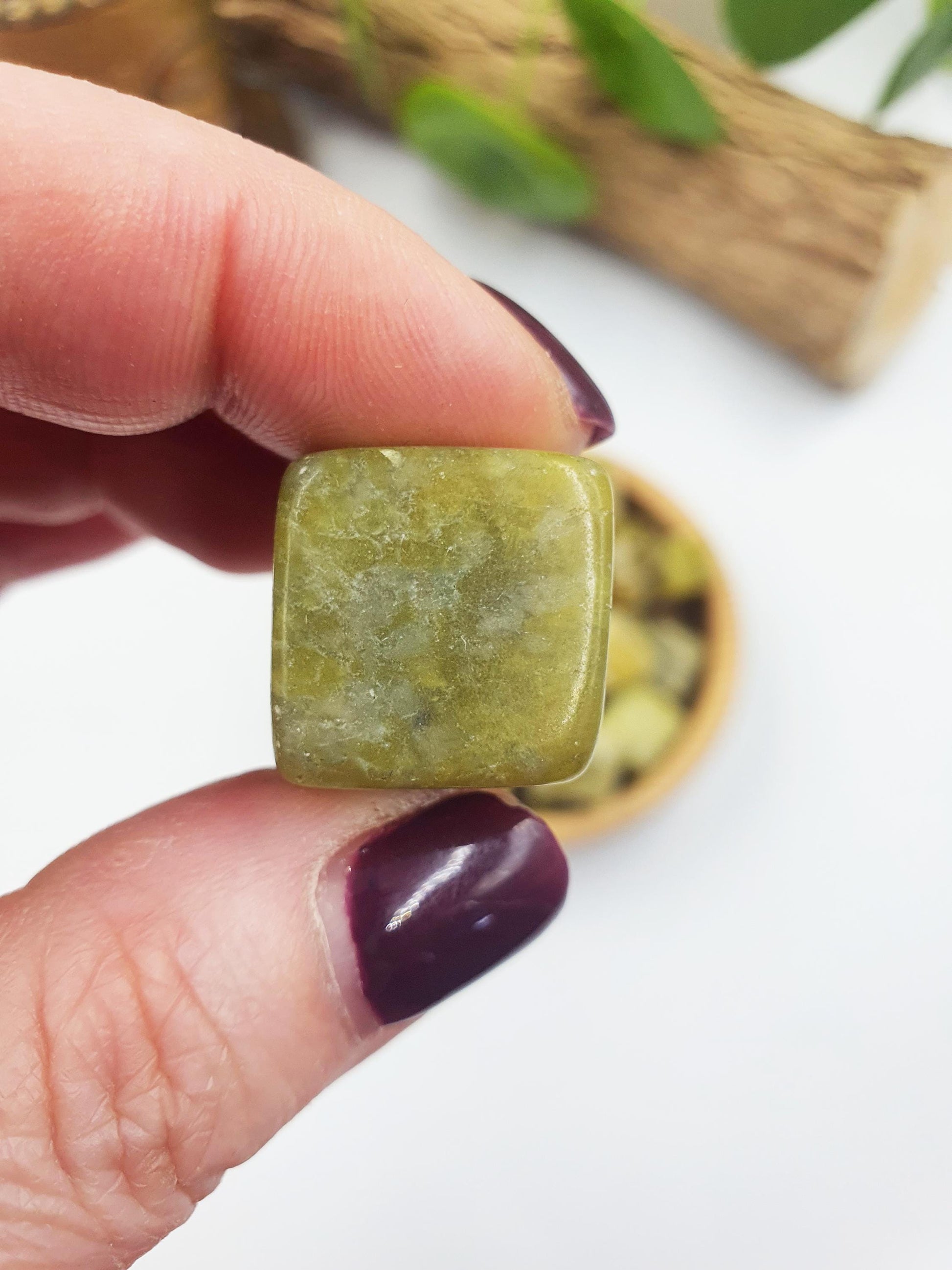Yellow Apatite Crystal Cube