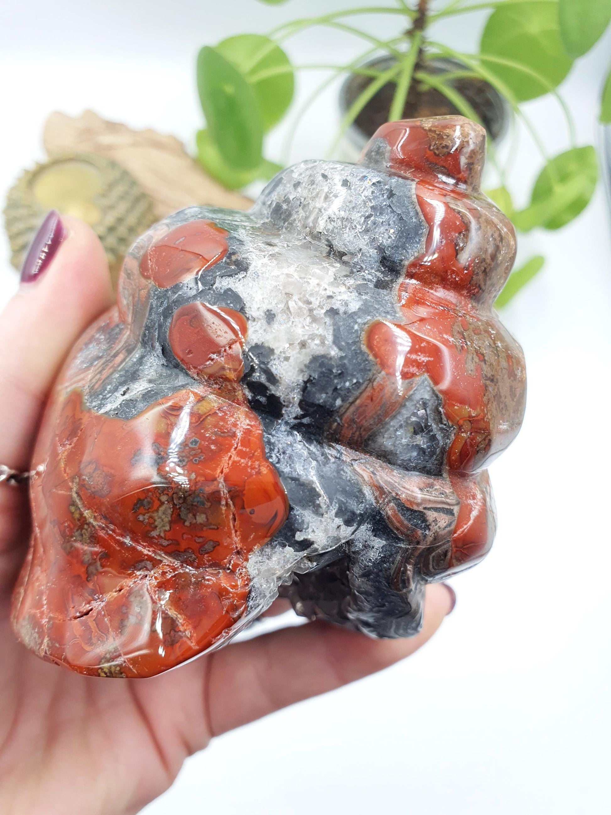 Warring States Red Agate Crystal Shell
