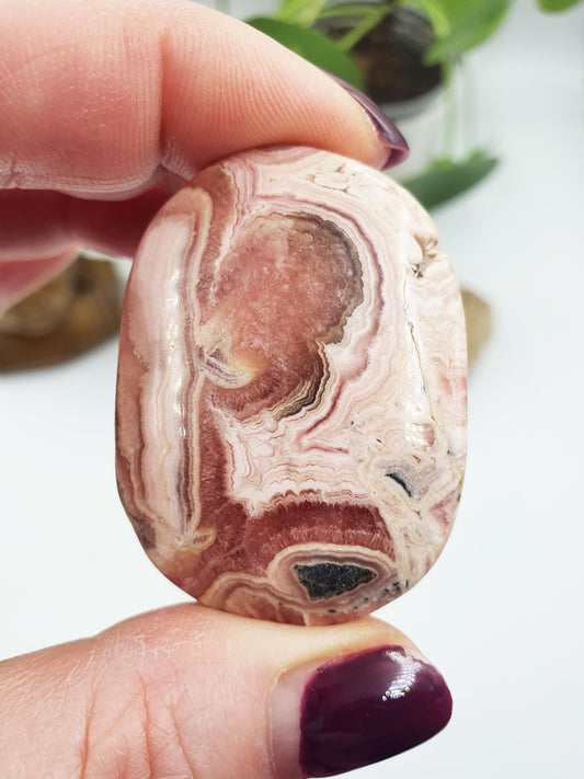 High Grade Rhodochrosite Palm
