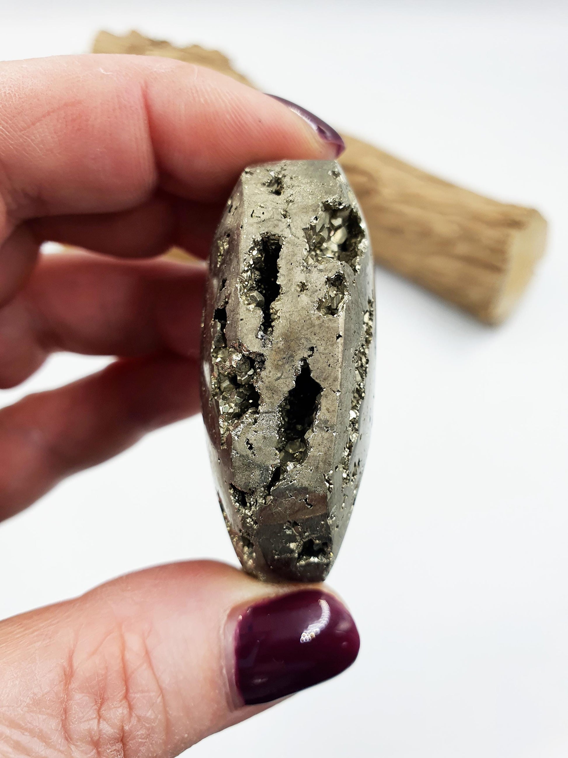 Drusy Pyrite Palm