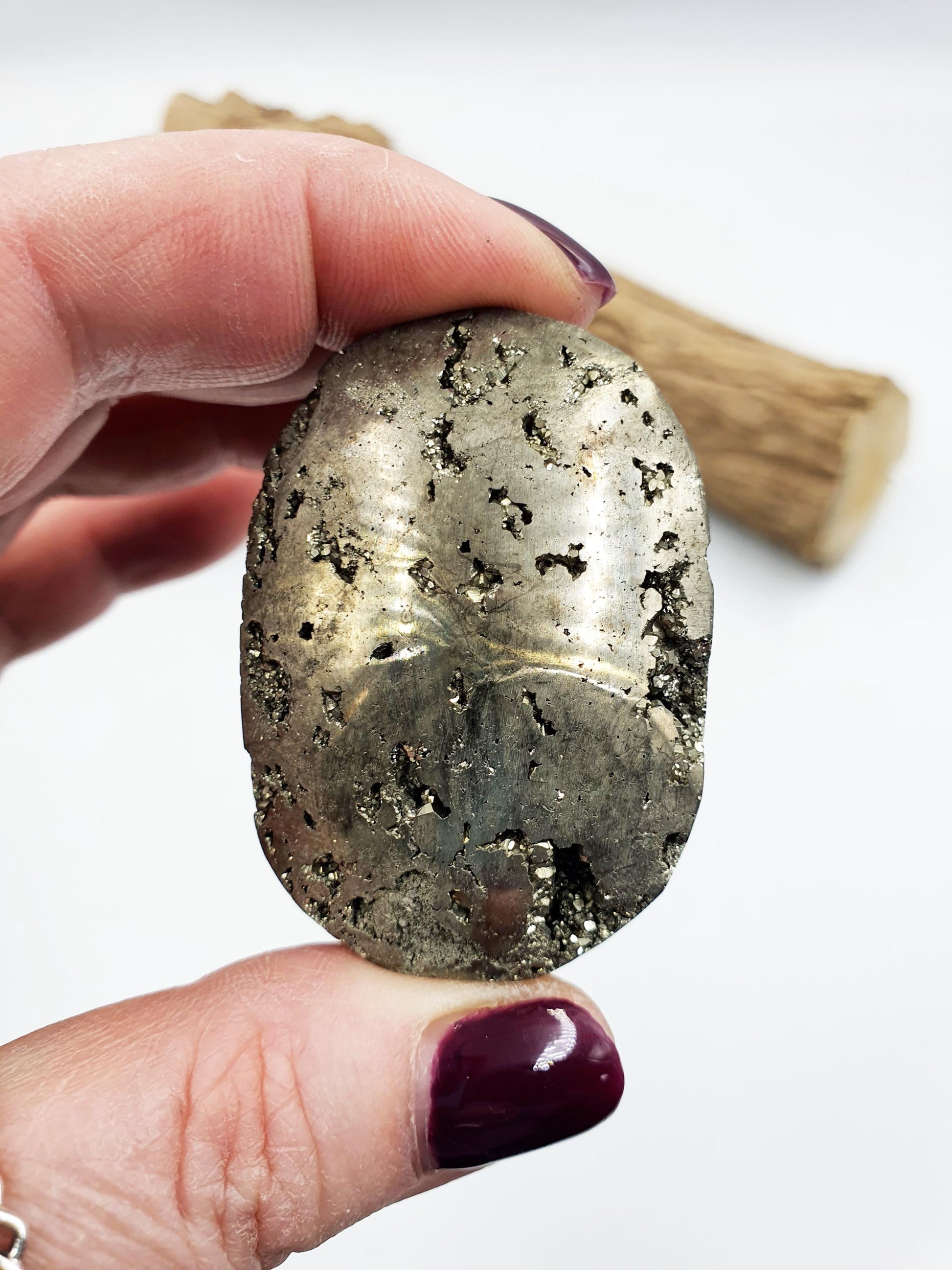 Drusy Pyrite Palm
