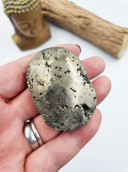 Drusy Pyrite Palm