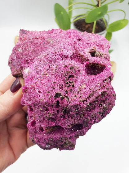 Raw Flashy Ruby Specimen / Rough Red Corundum Ruby / Natural Ruby Chunk - 610g